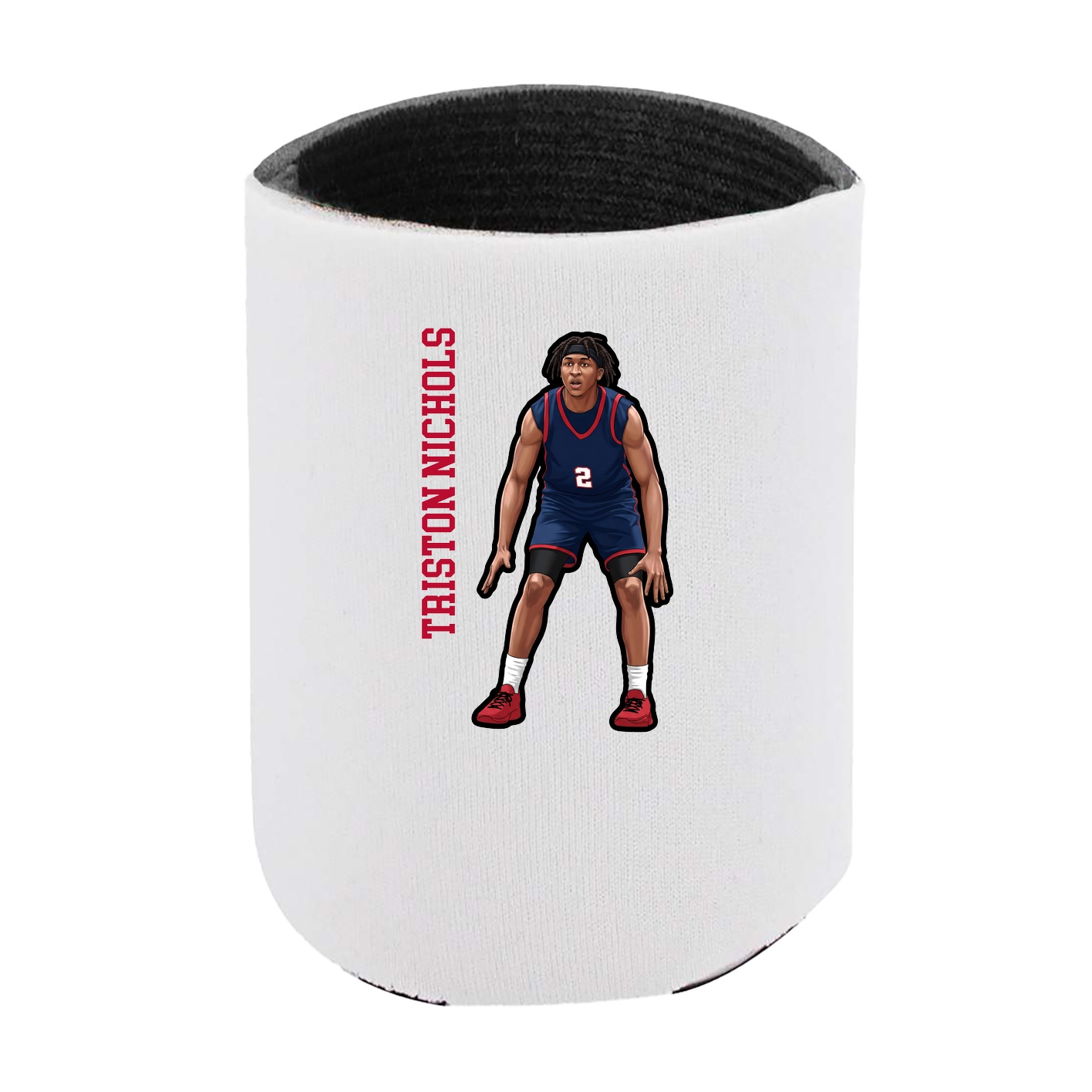Can Holder — Name Vertical in White