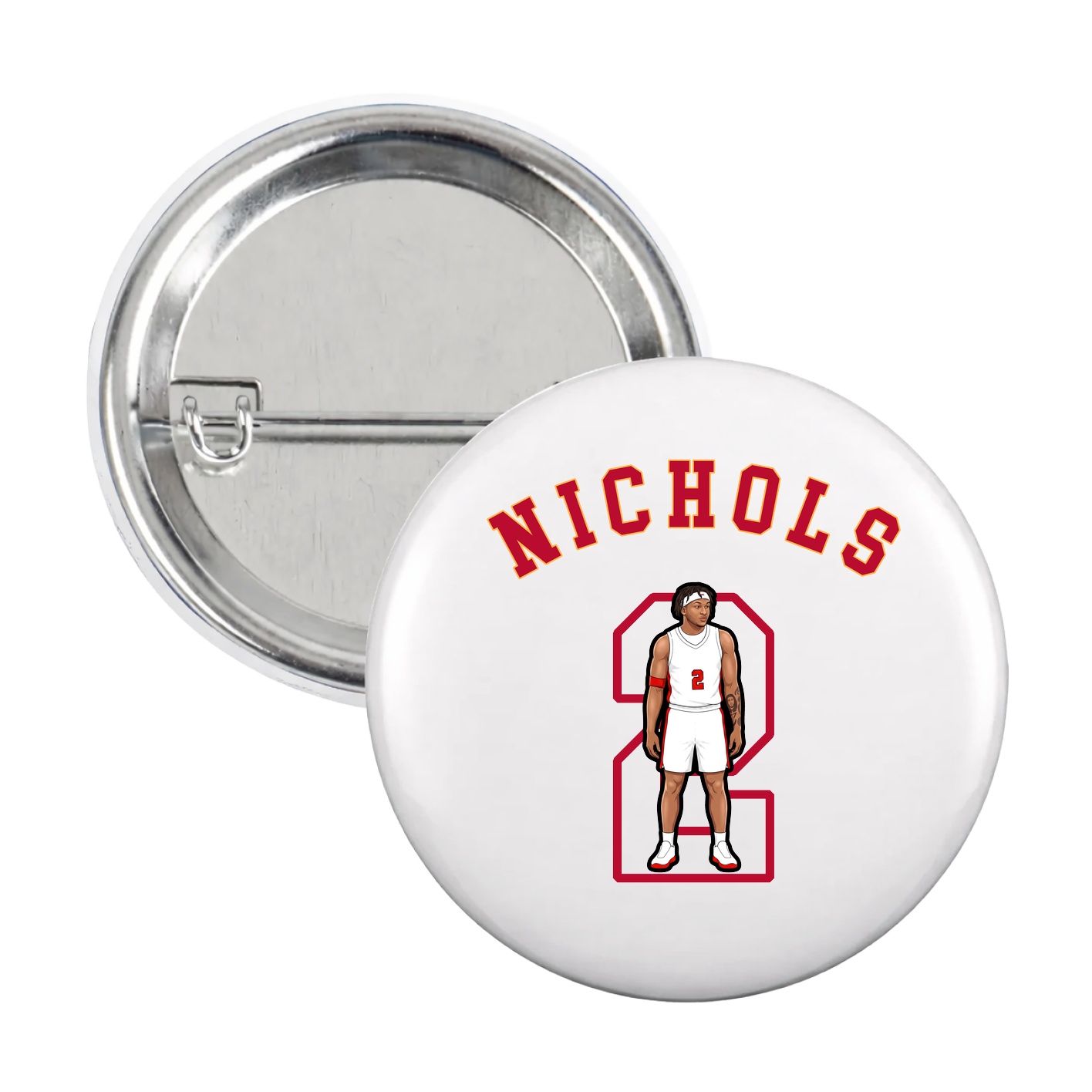 Game Day Button — Shirsey Arch in White