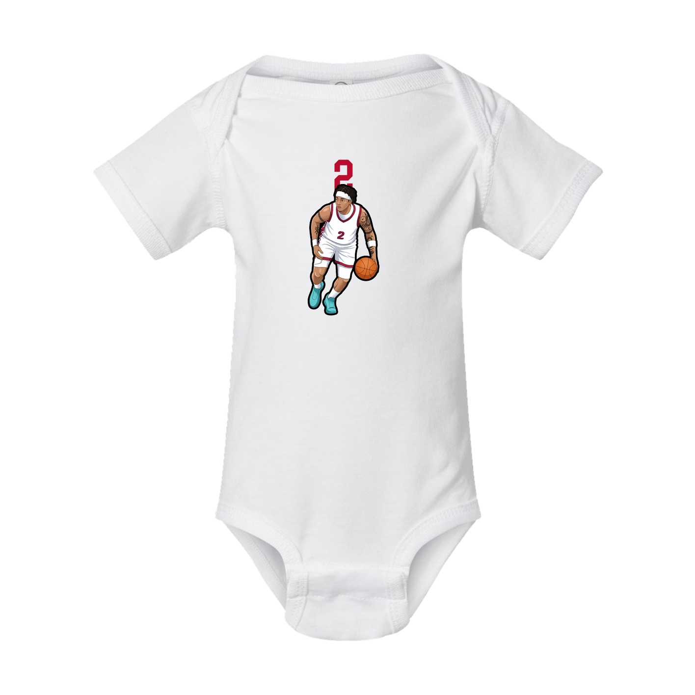Baby Onesie — Number Top in White