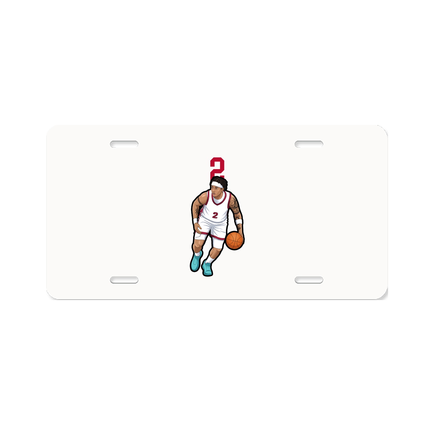 License Plate — Number Top in Classic