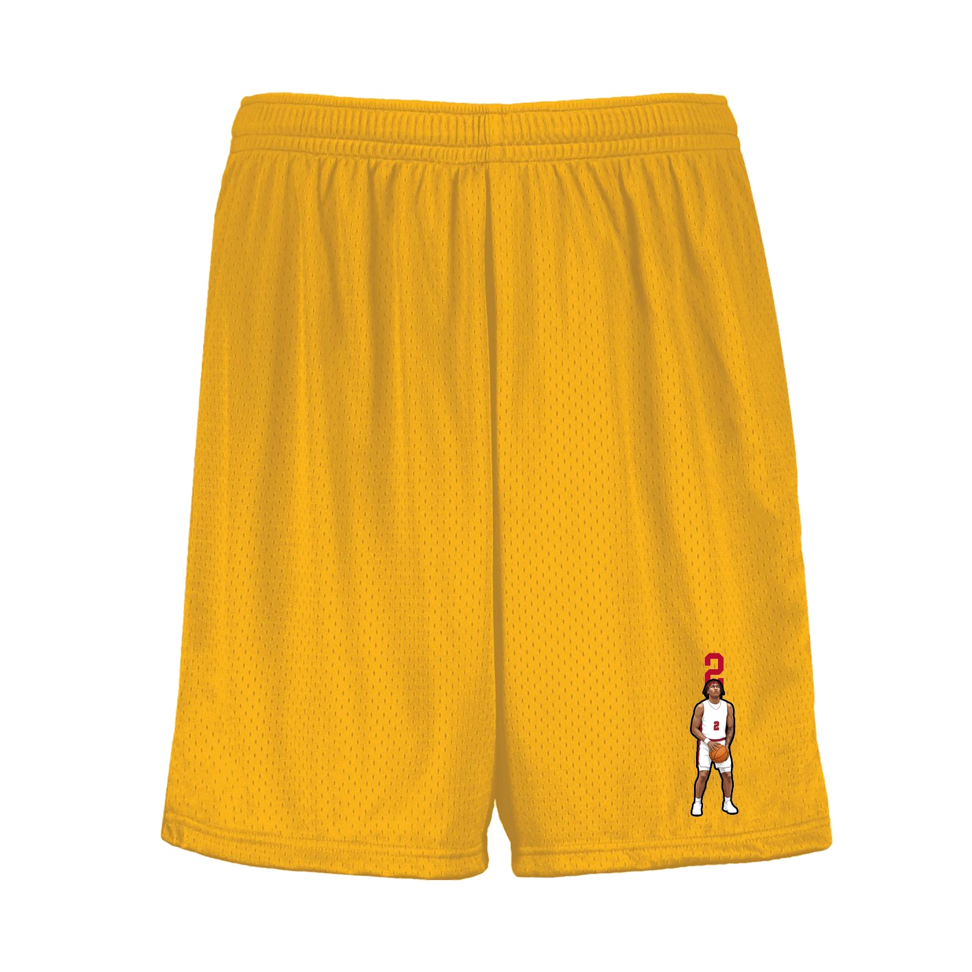 Shorts — Number Top in Gold