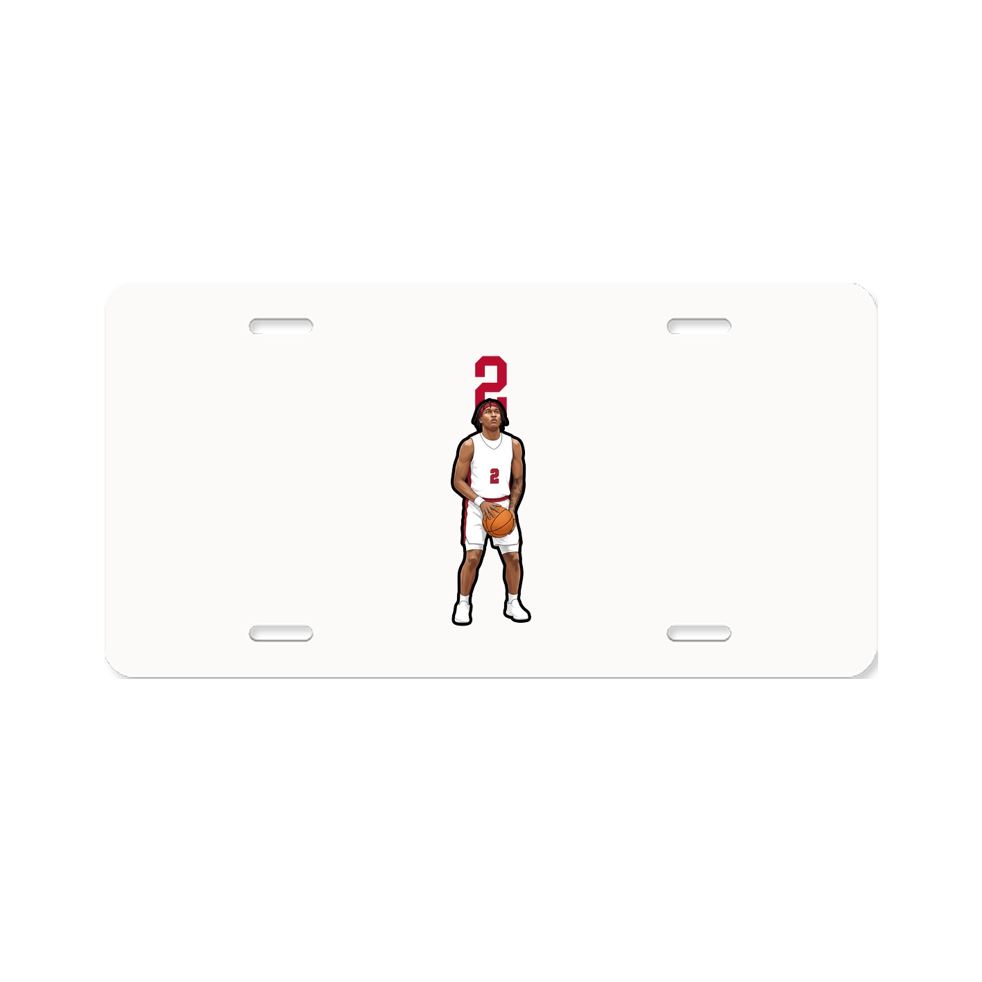 License Plate — Number Top in Classic
