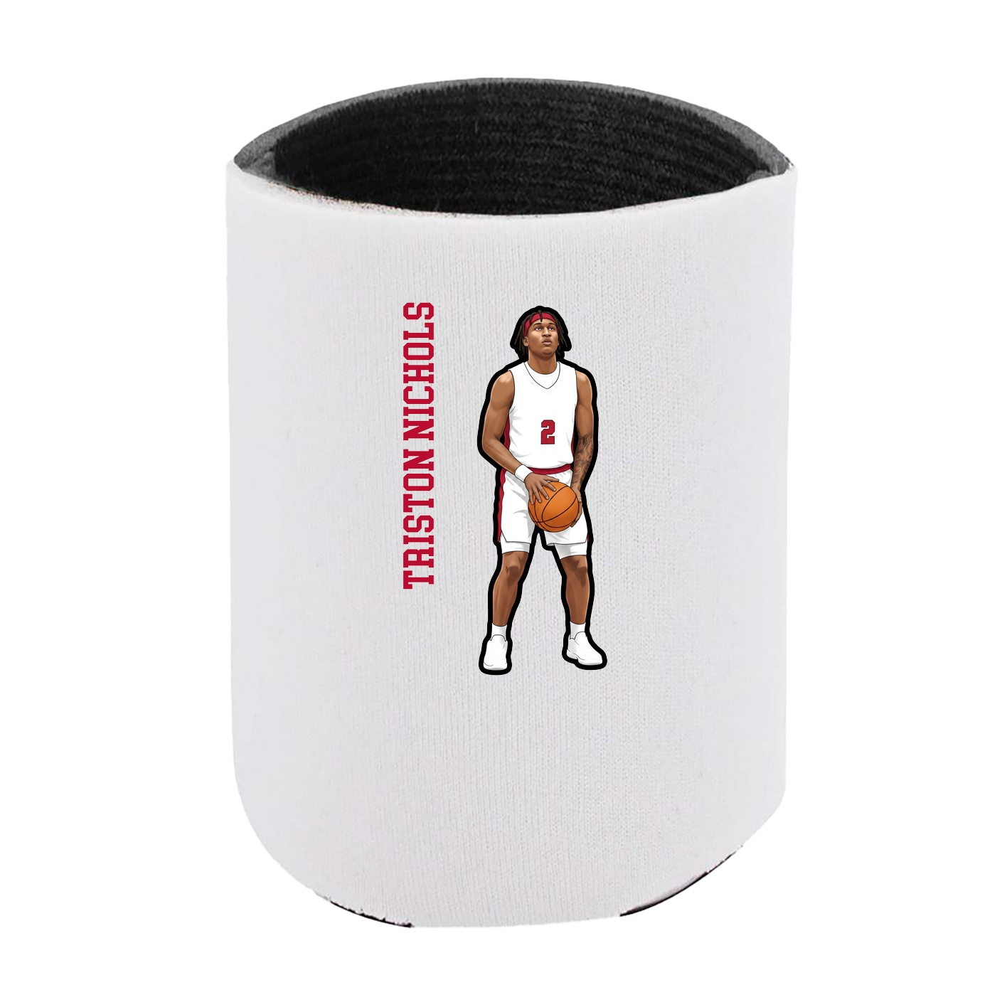 Can Holder — Name Vertical in White