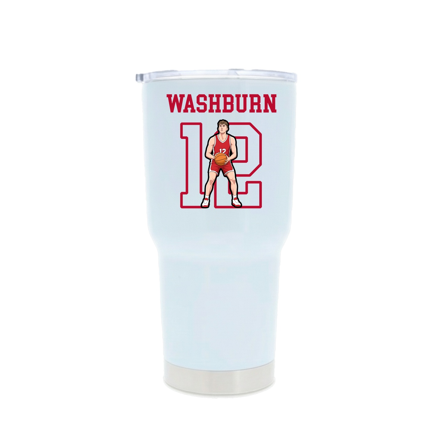 30oz Stainless Steel Tumbler — Shirsey in White