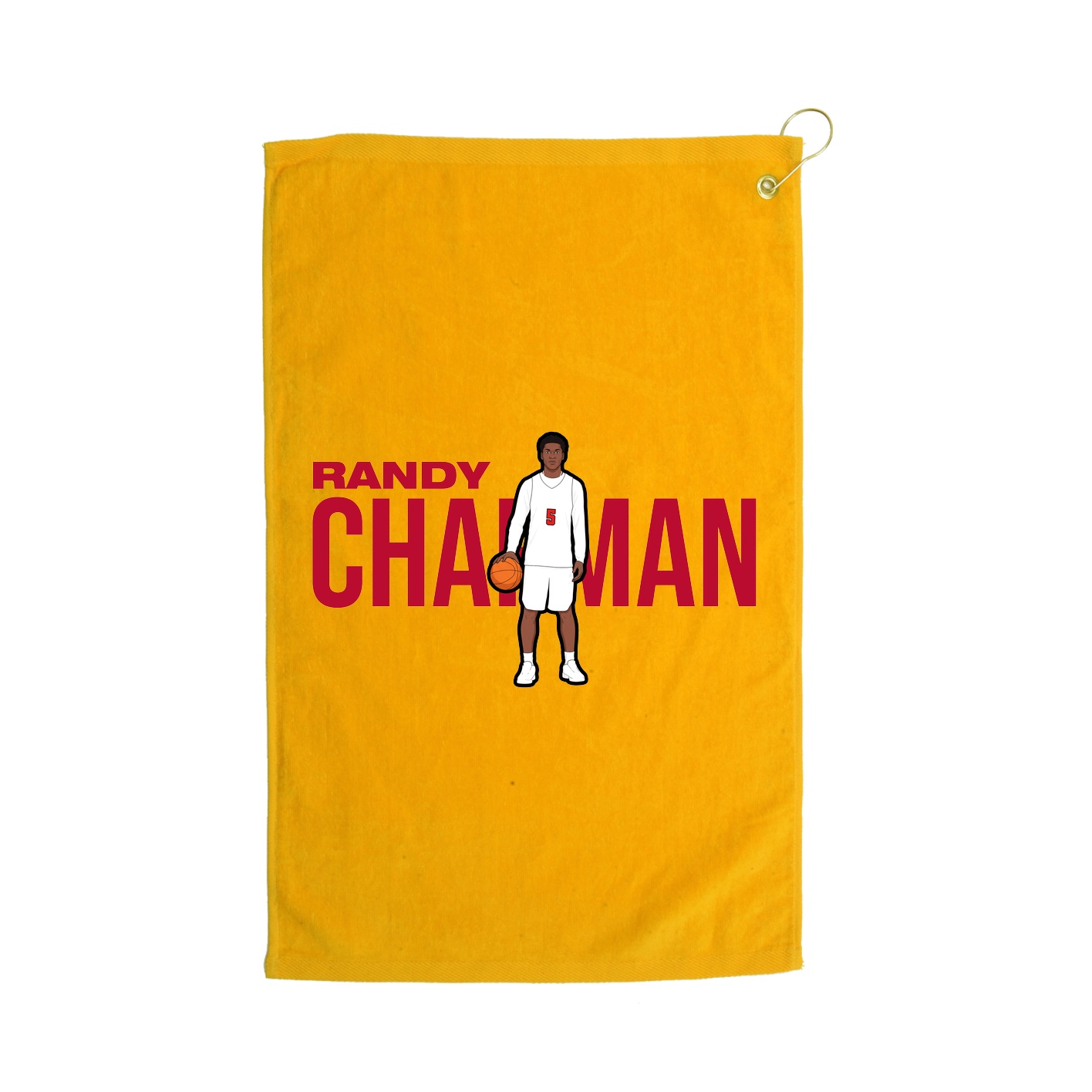 Golf Towel — Player Name in Gold