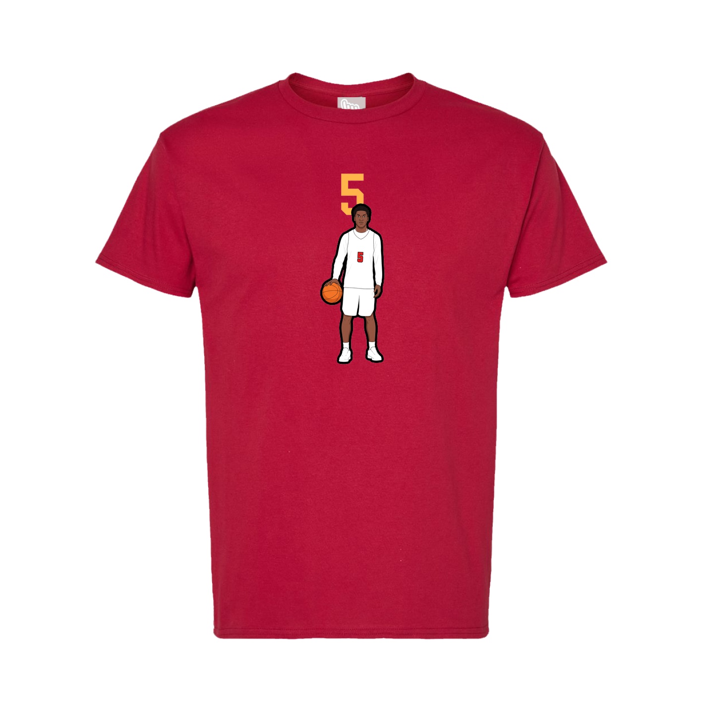 Tee — Number Top in Crimson