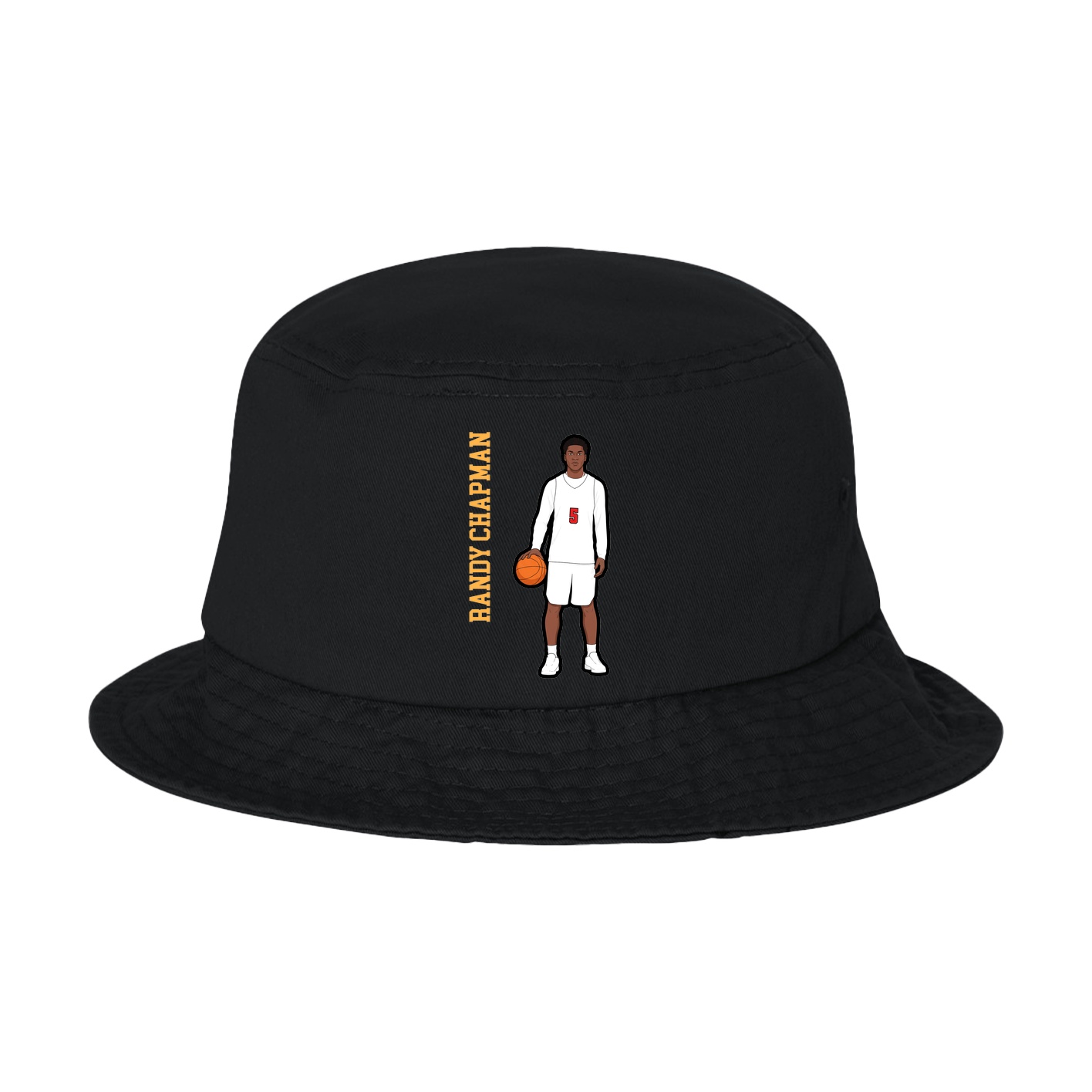 Bucket Cap — Name Vertical in Black
