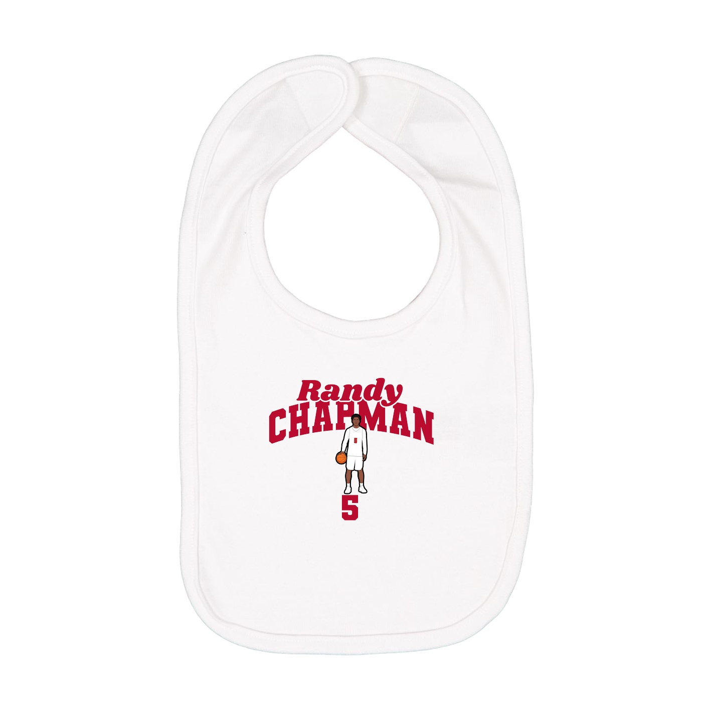 Infant Bib — Signature Arch in White