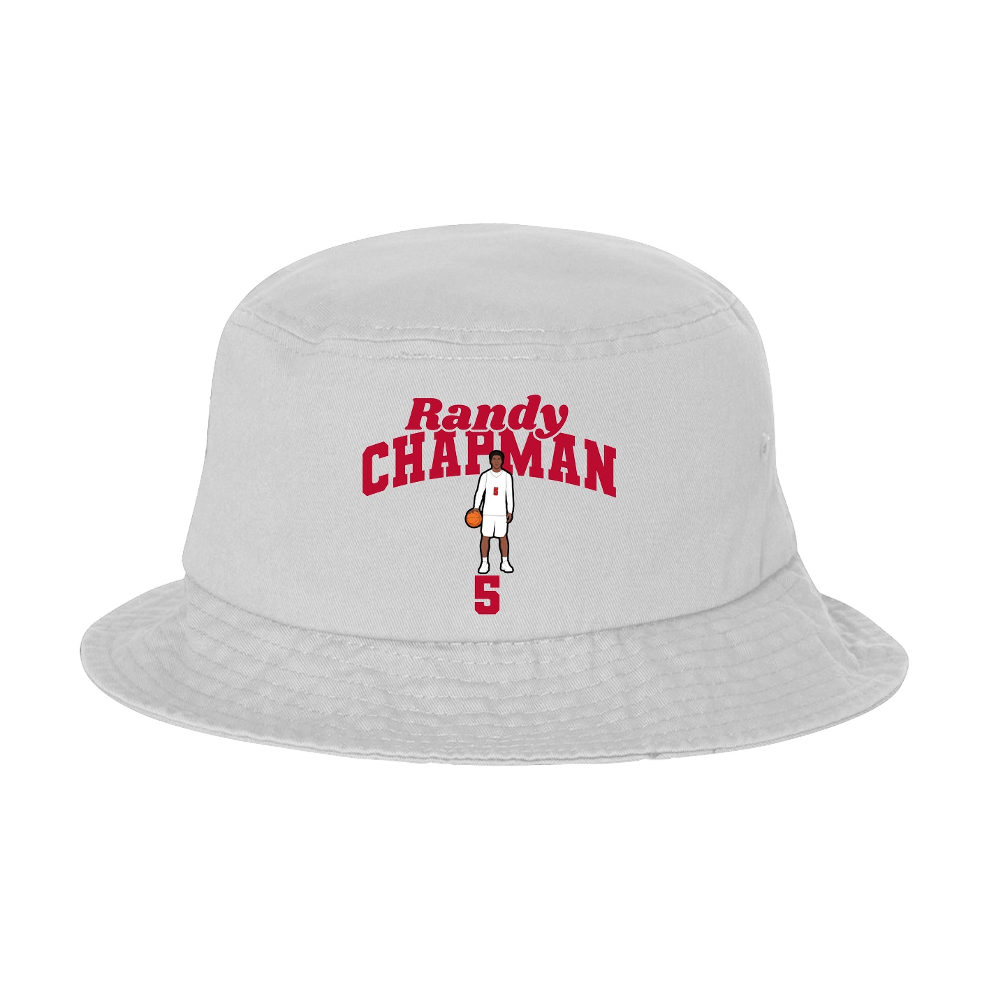 Bucket Cap — Signature Arch in White