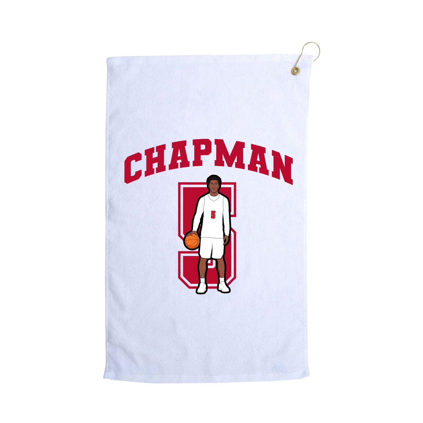 Golf Towel — Number in White