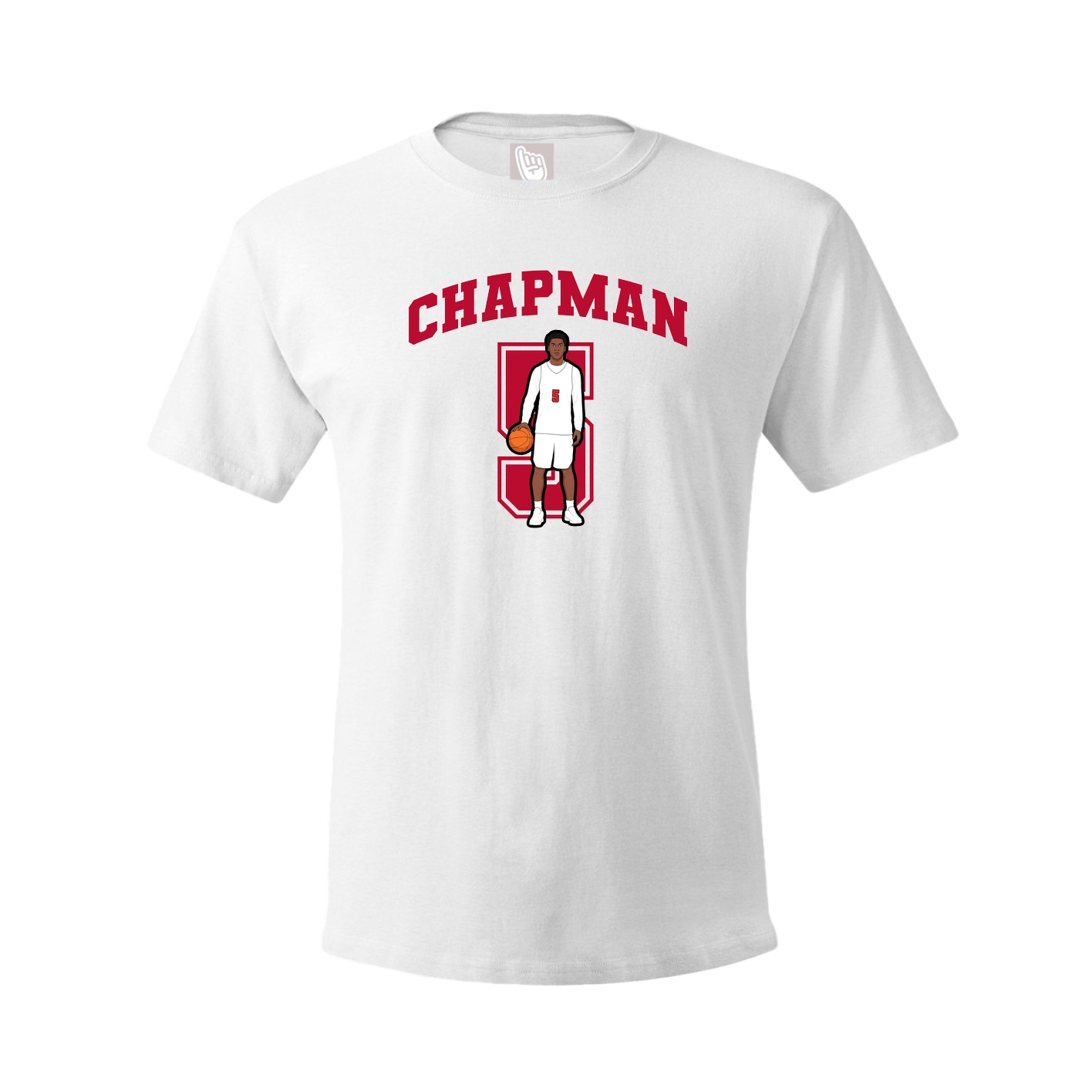 Youth Tee — Number in White
