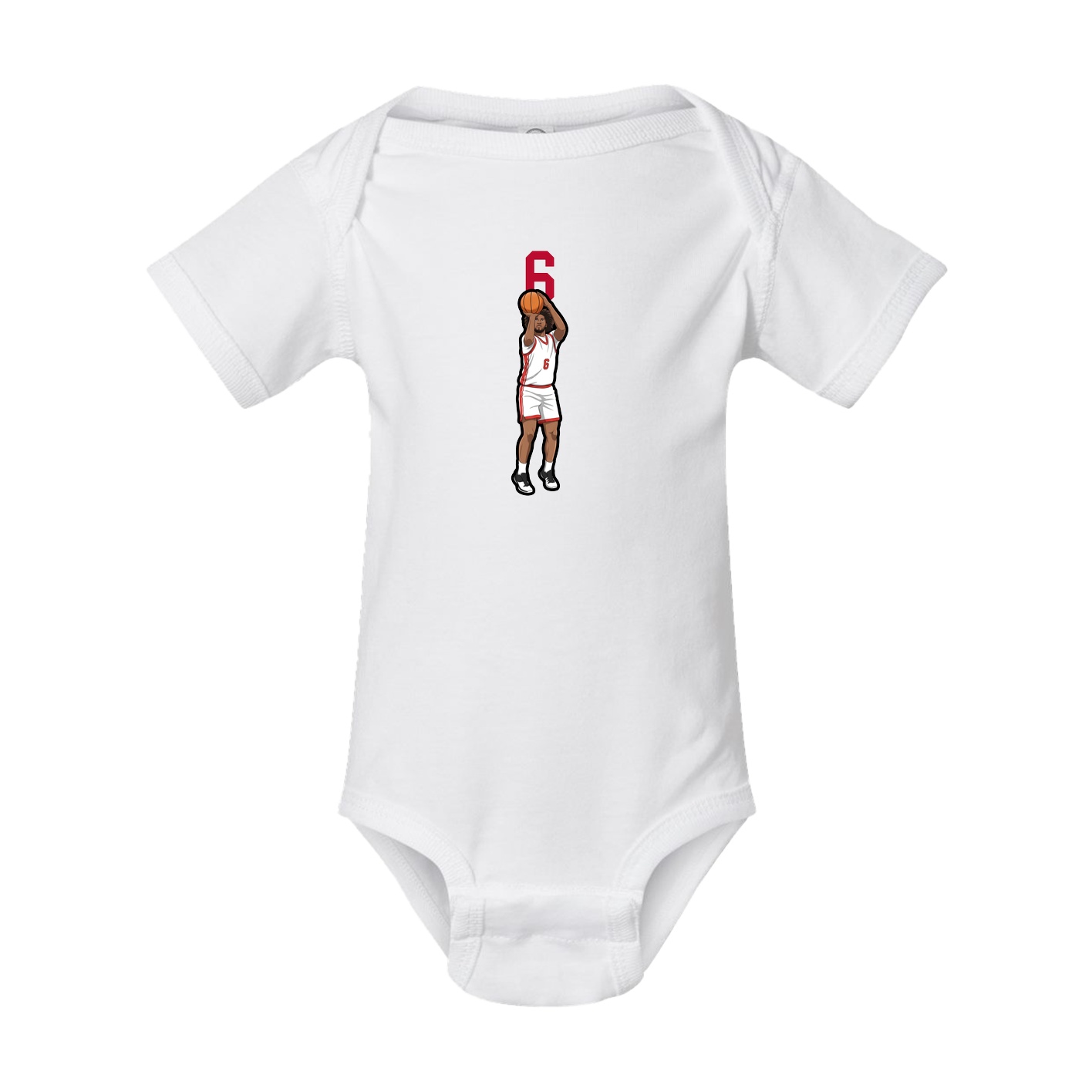 Baby Onesie — Number Top in White