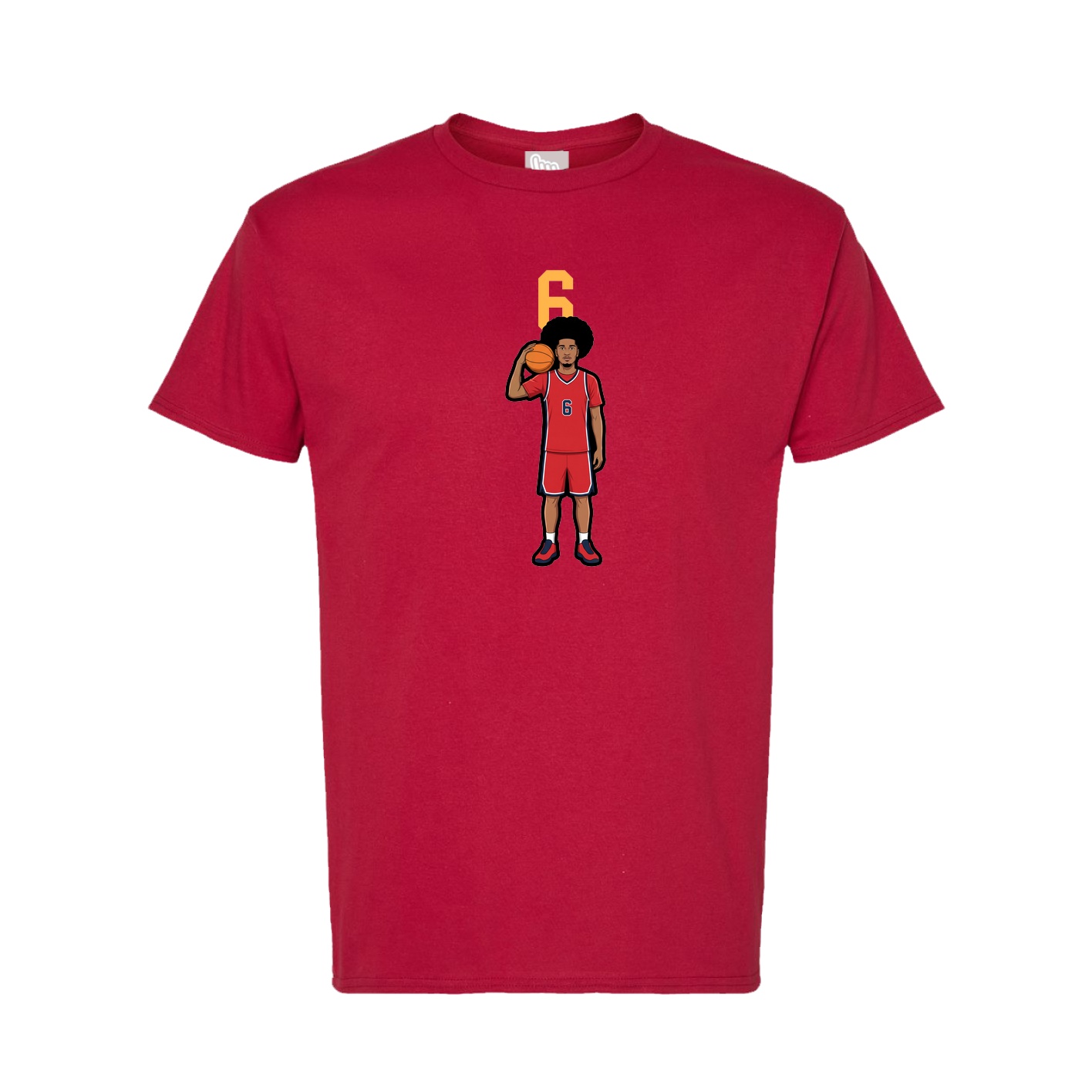 Tee — Number Top in Crimson