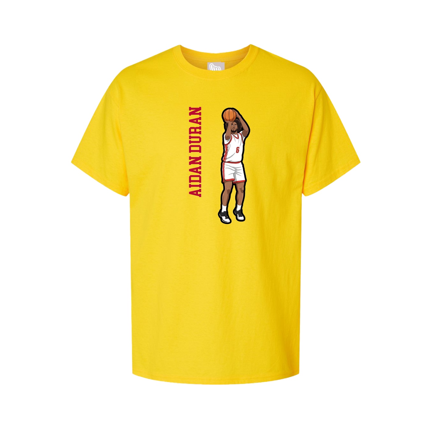 Youth Tee — Name Vertical in Gold