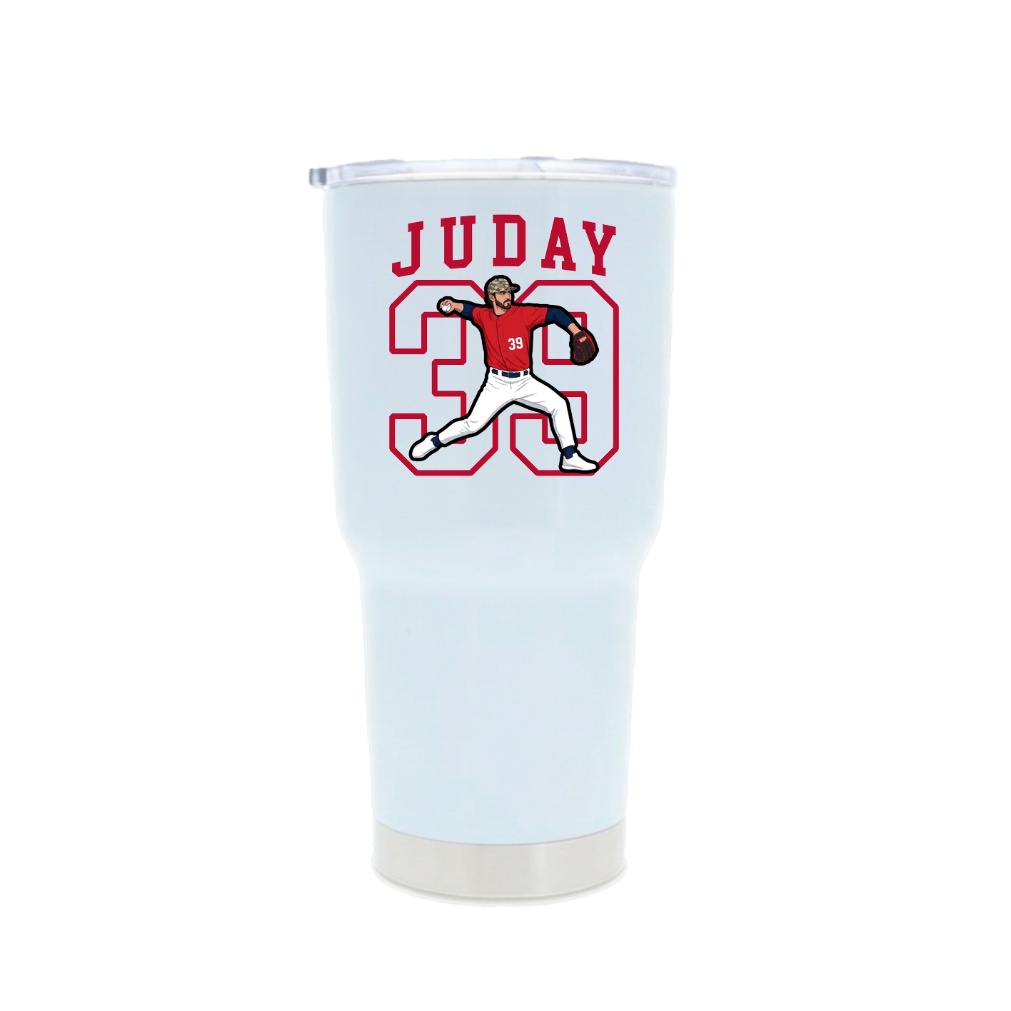 30oz Stainless Steel Tumbler — Shirsey in White