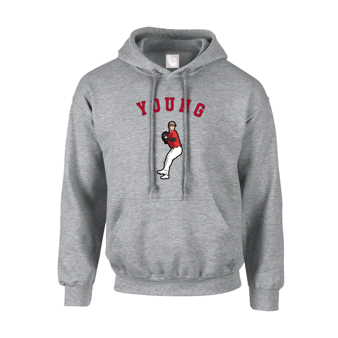 Youth Hoodie — Shirsey Arch in Grey