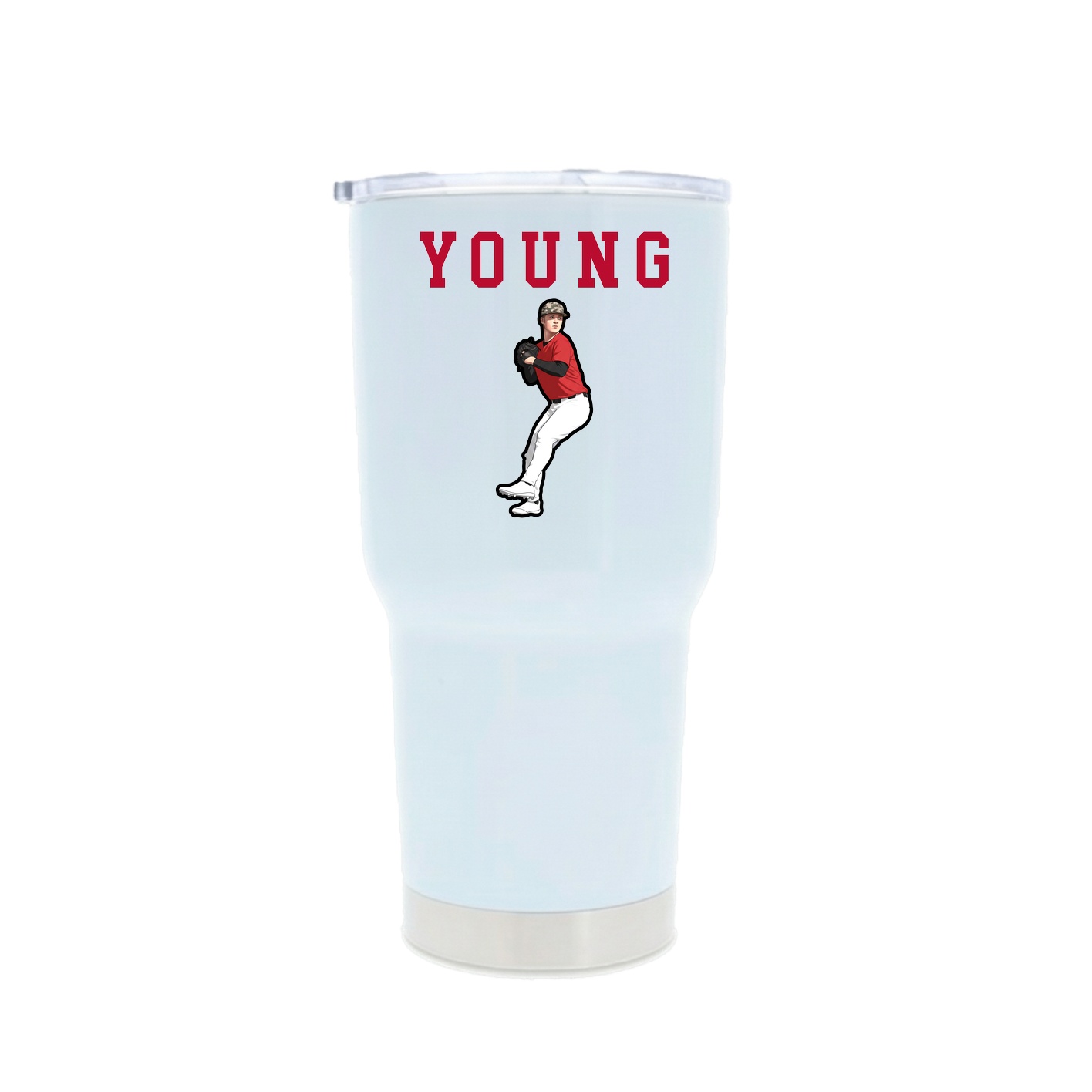 30oz Stainless Steel Tumbler — Shirsey in White