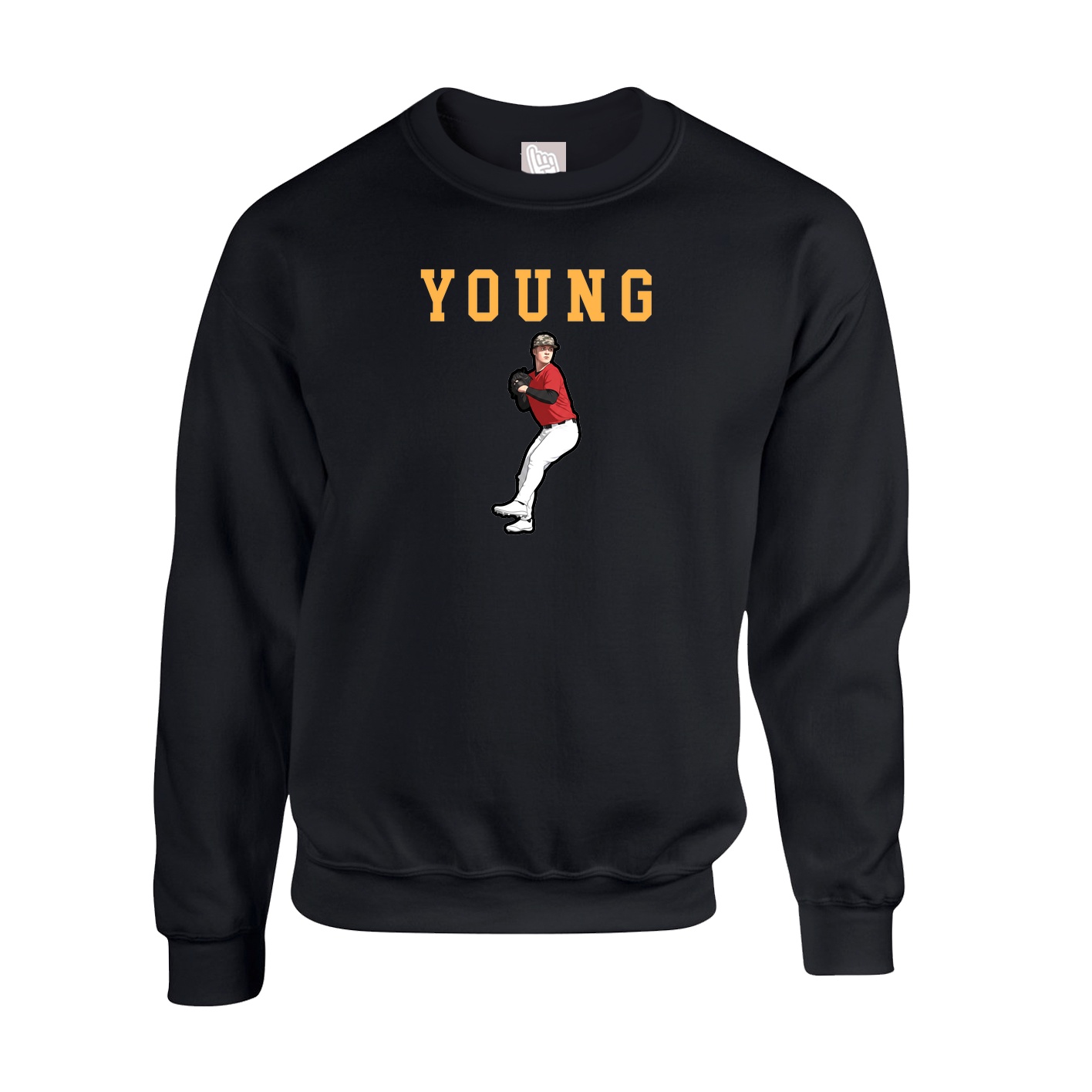 Fleece Crew — Shirsey in Black