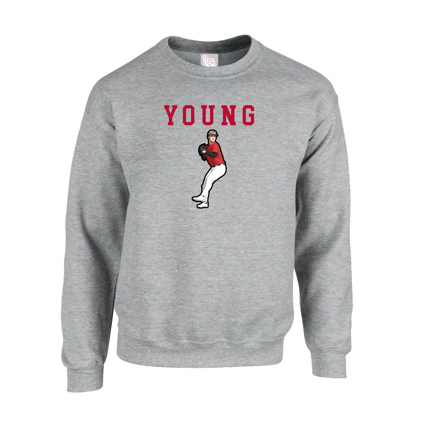 Fleece Crew — Shirsey in Grey
