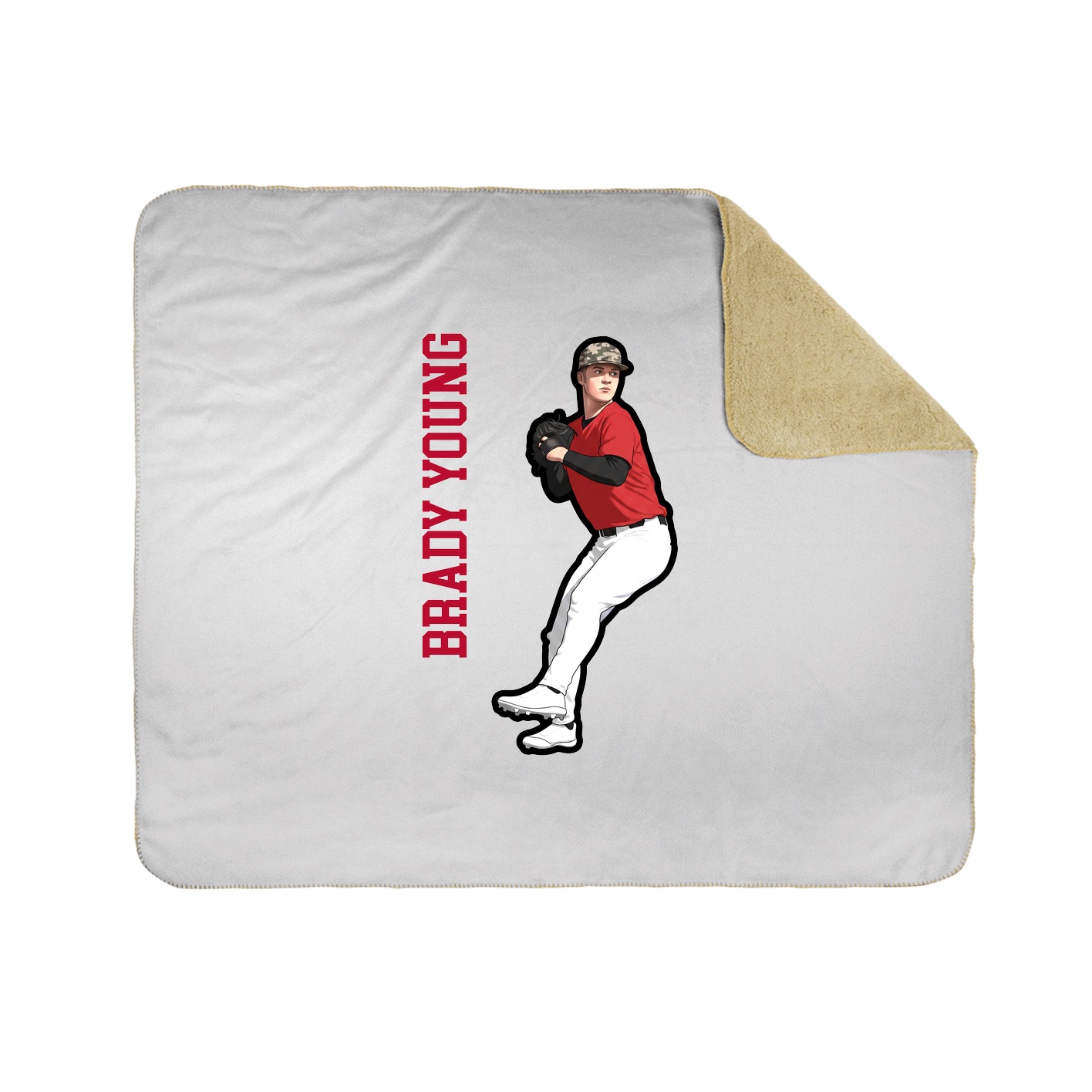50x60 Sherpa Lined Throw Blanket