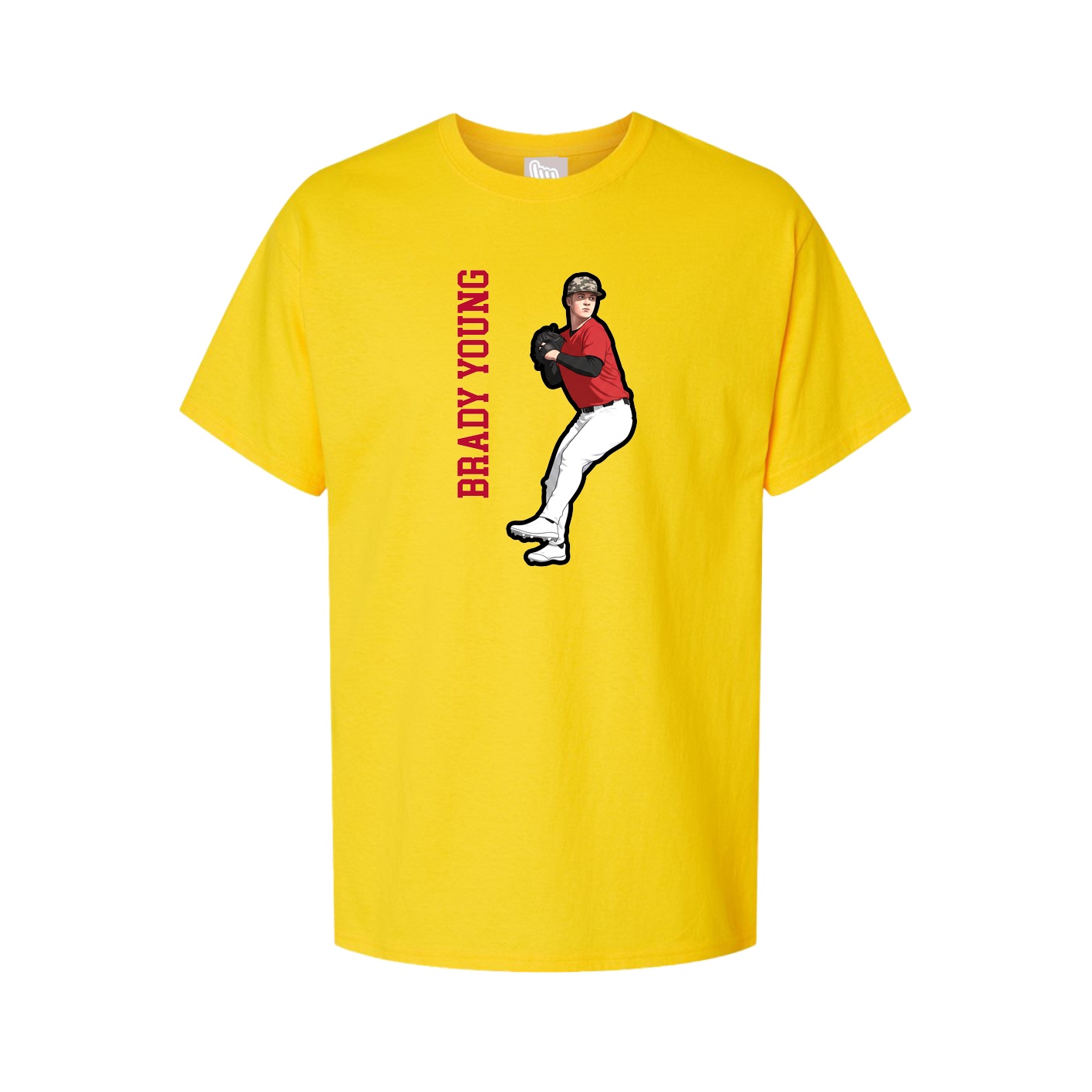 Tee — Name Vertical in Gold