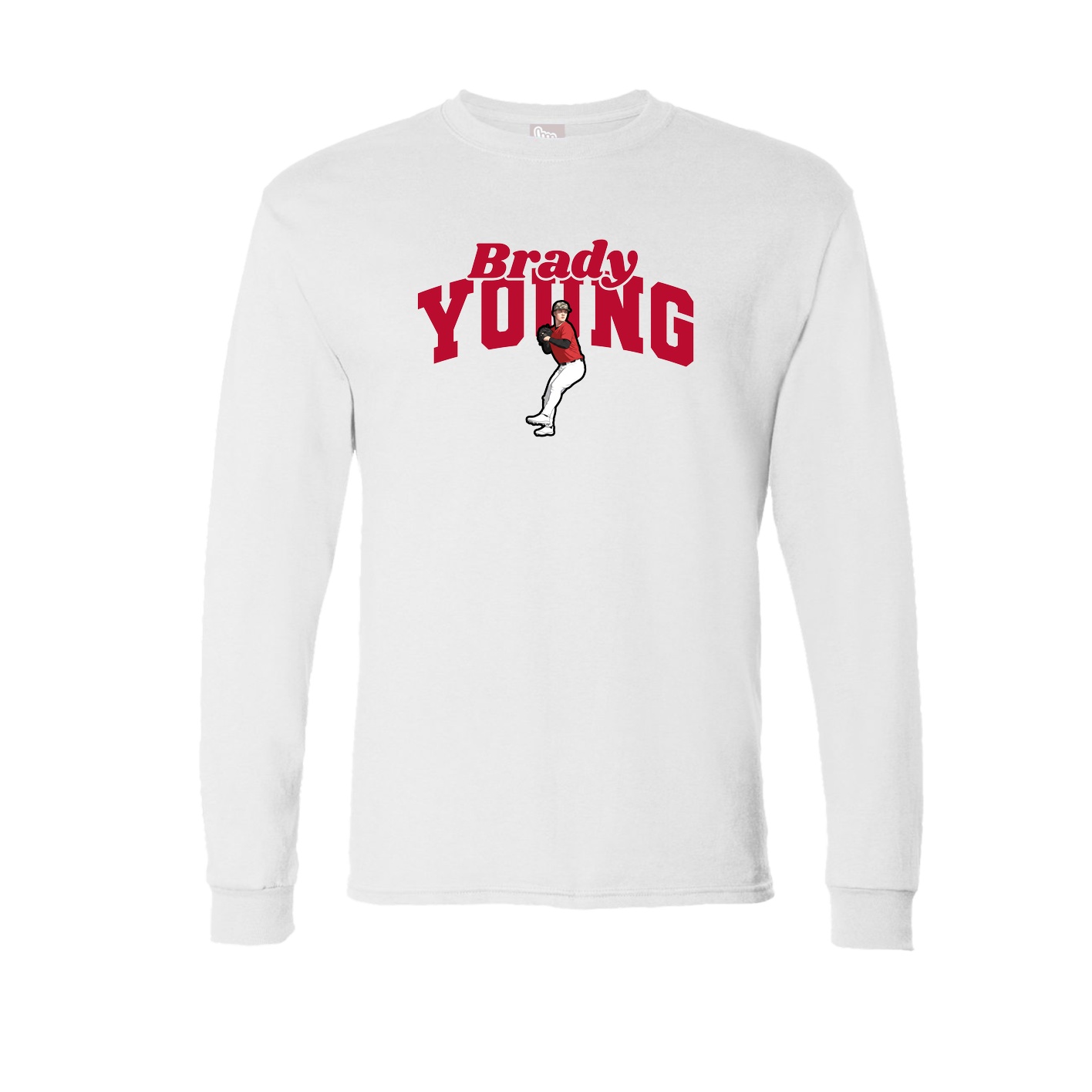 Long Sleeve Tee — Signature Arch in White