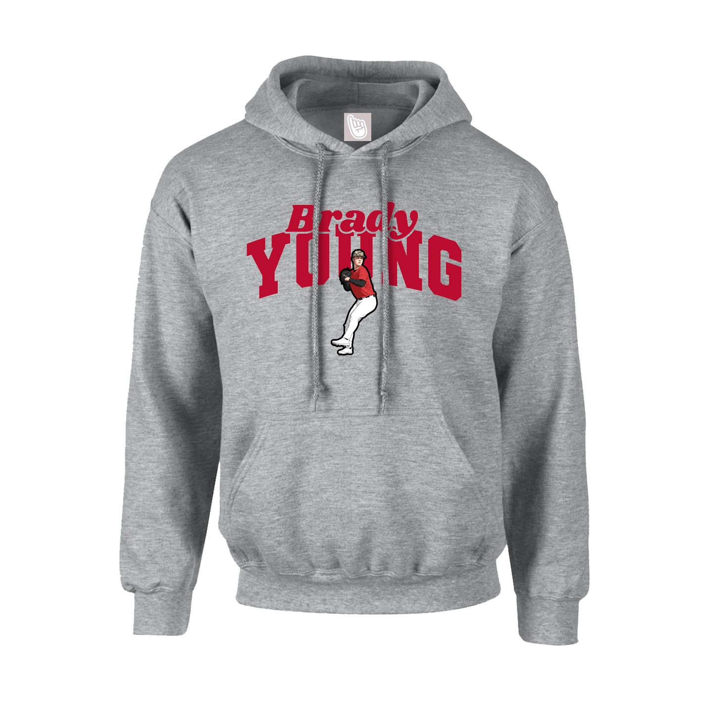 Hoodie — Signature Arch in Grey