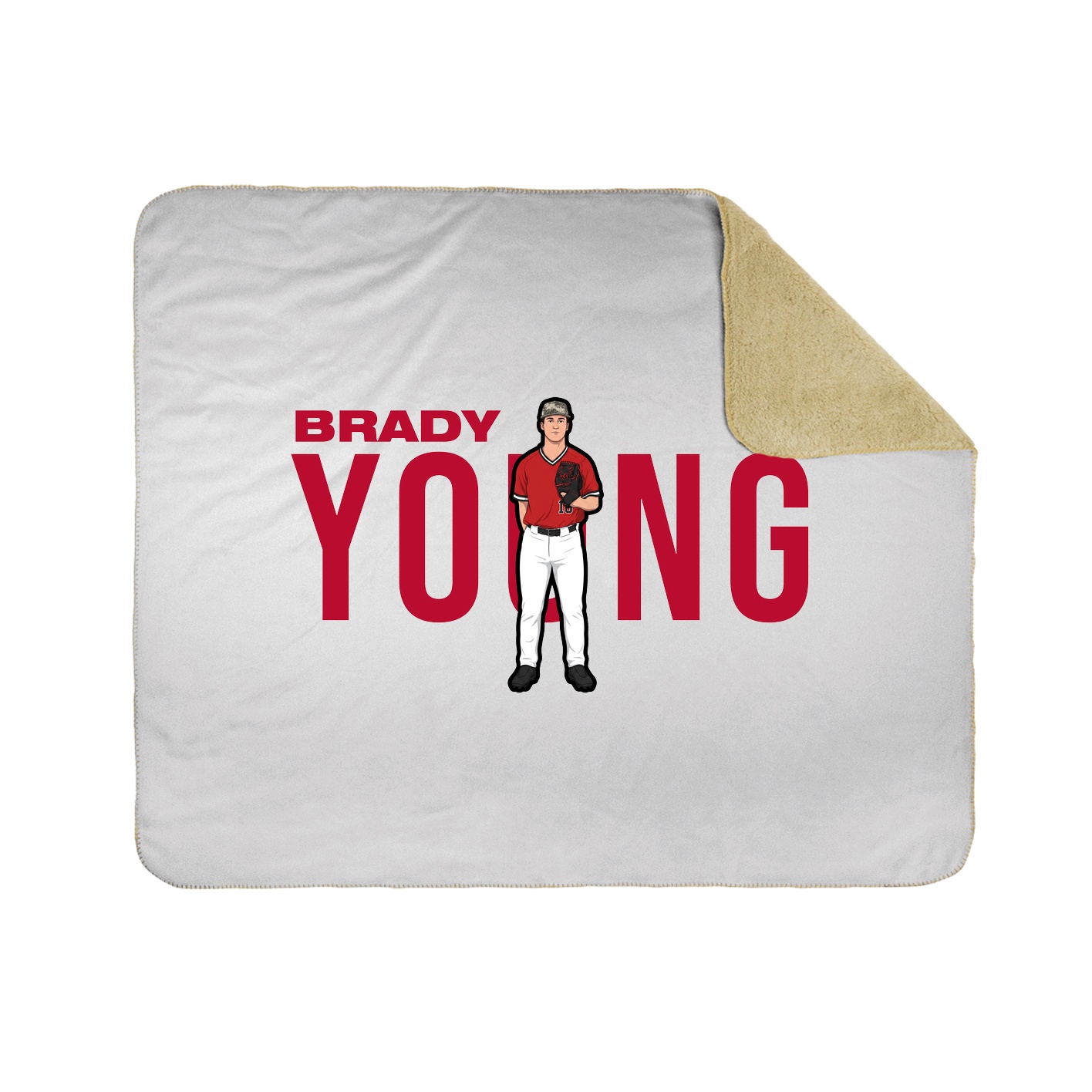 Throw Blanket — Player Name in White
