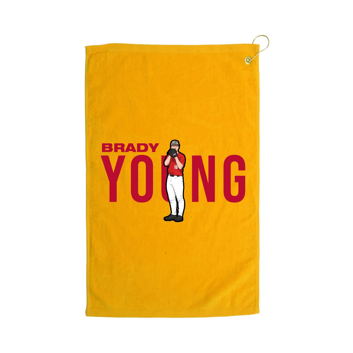 Golf Towel — Player Name in Gold