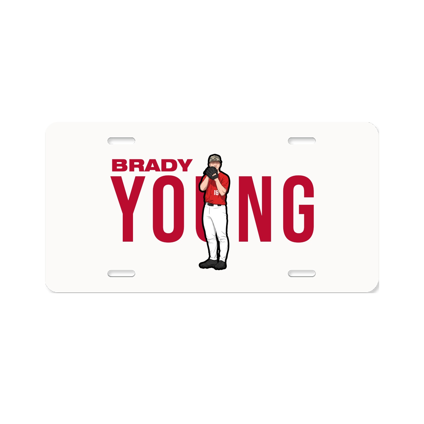 License Plate — Player Name in Classic