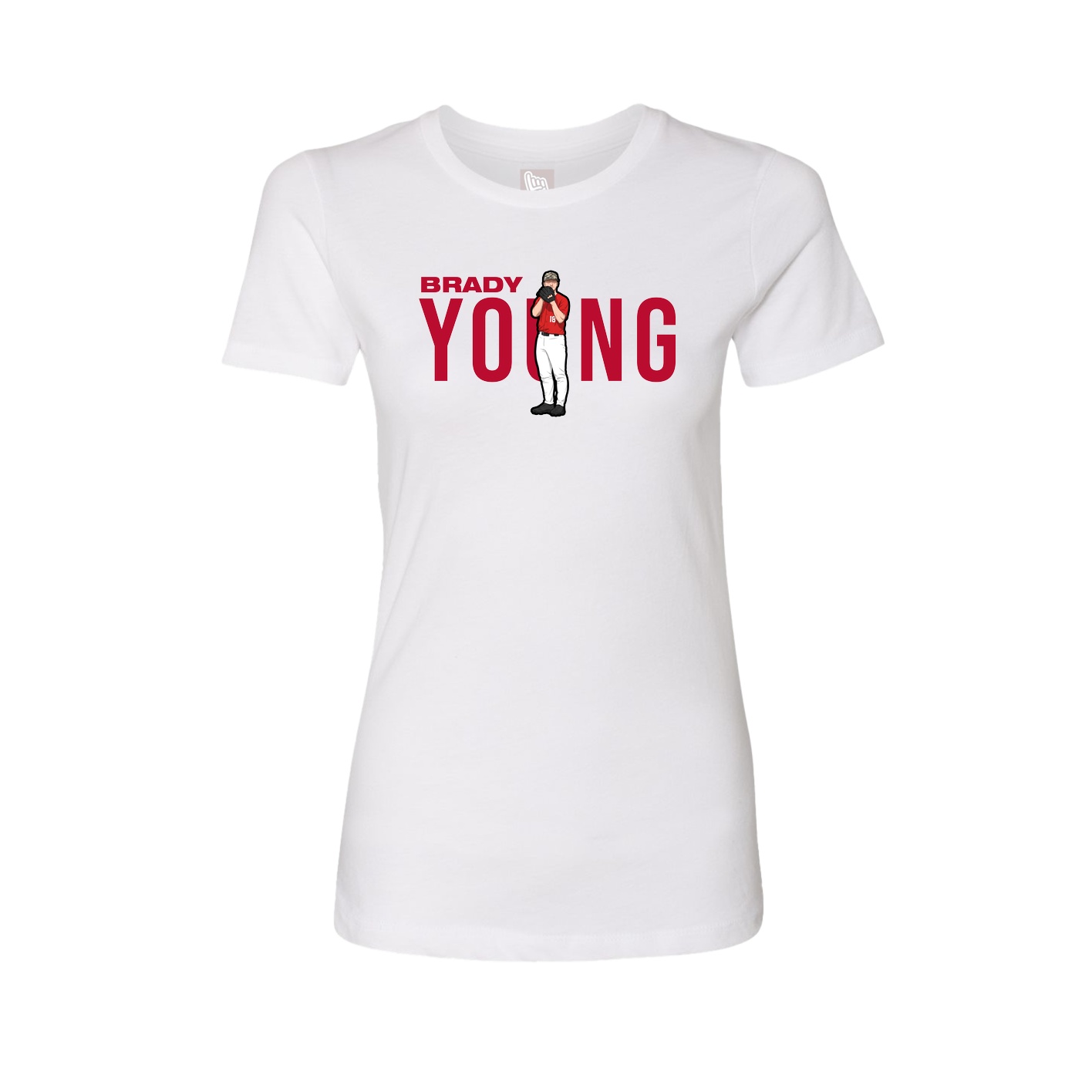 Womens Tee — Player Name in White