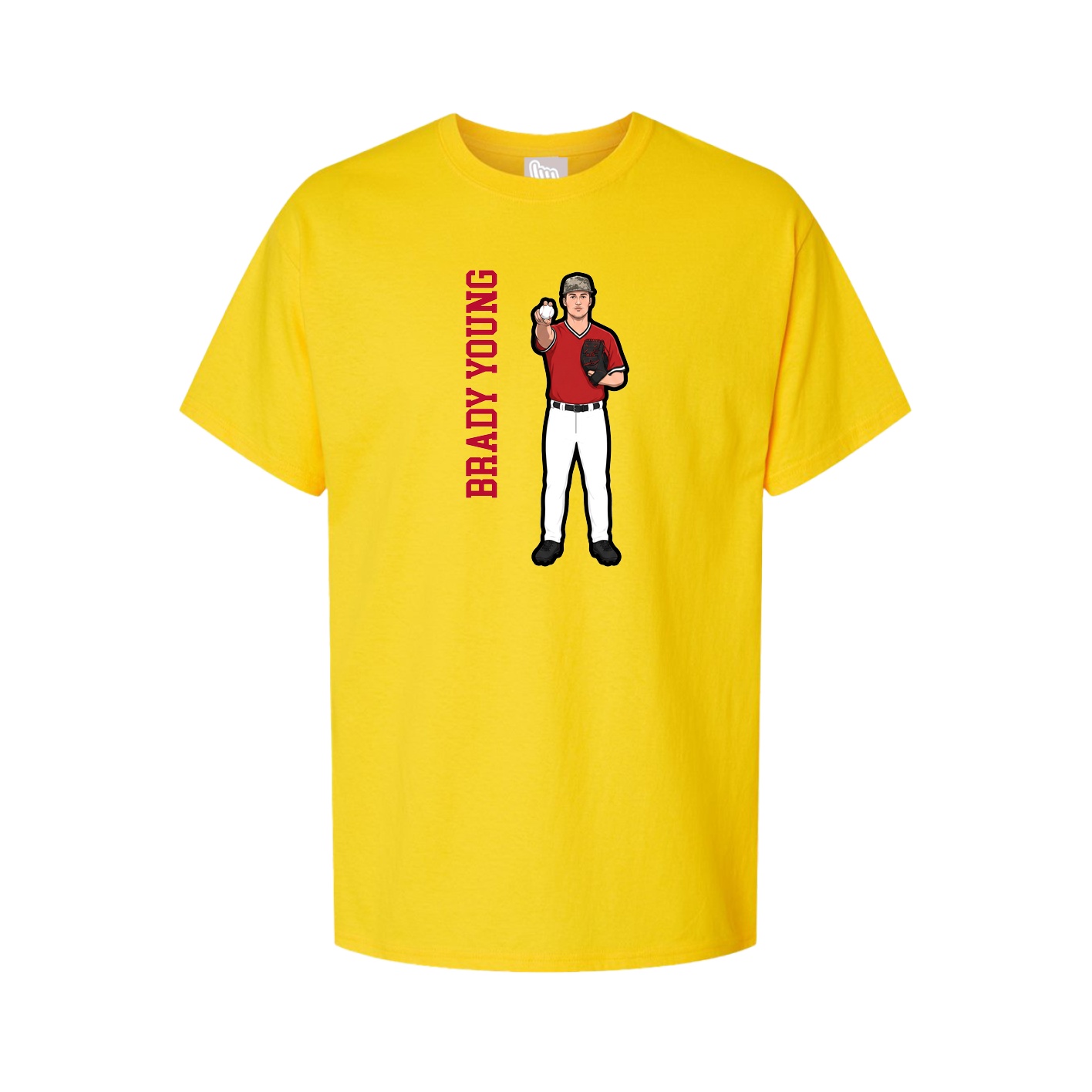 Tee — Name Vertical in Gold