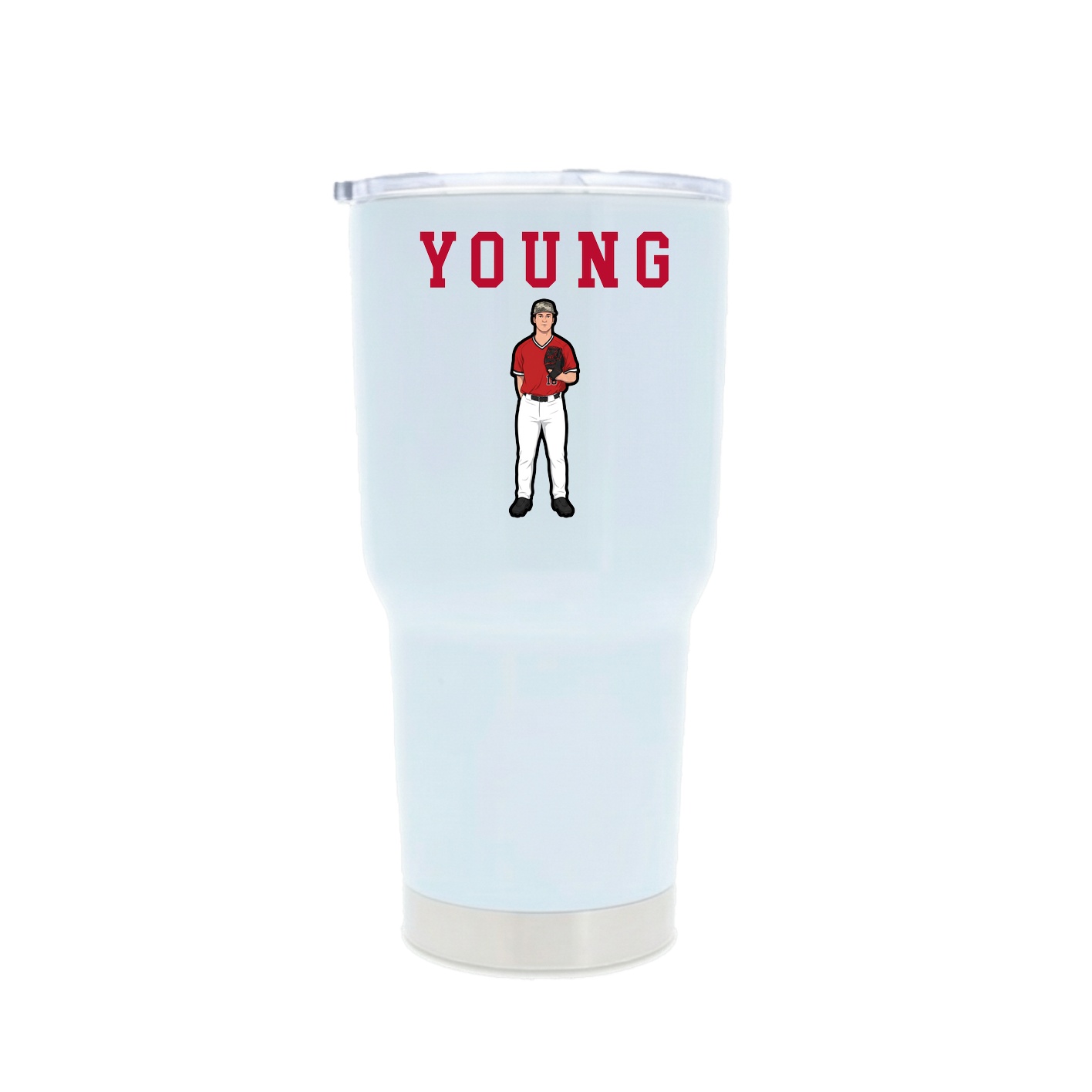 30oz Stainless Steel Tumbler — Shirsey in White