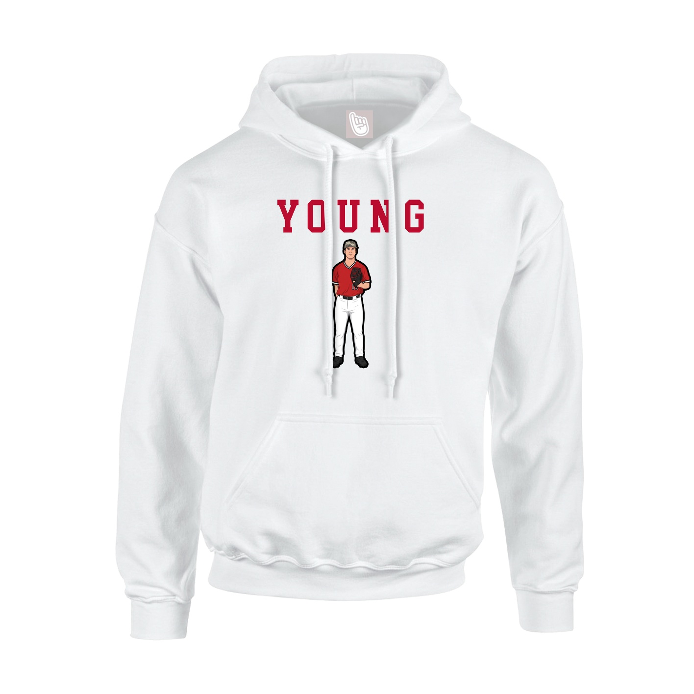 Hoodie — Shirsey in White