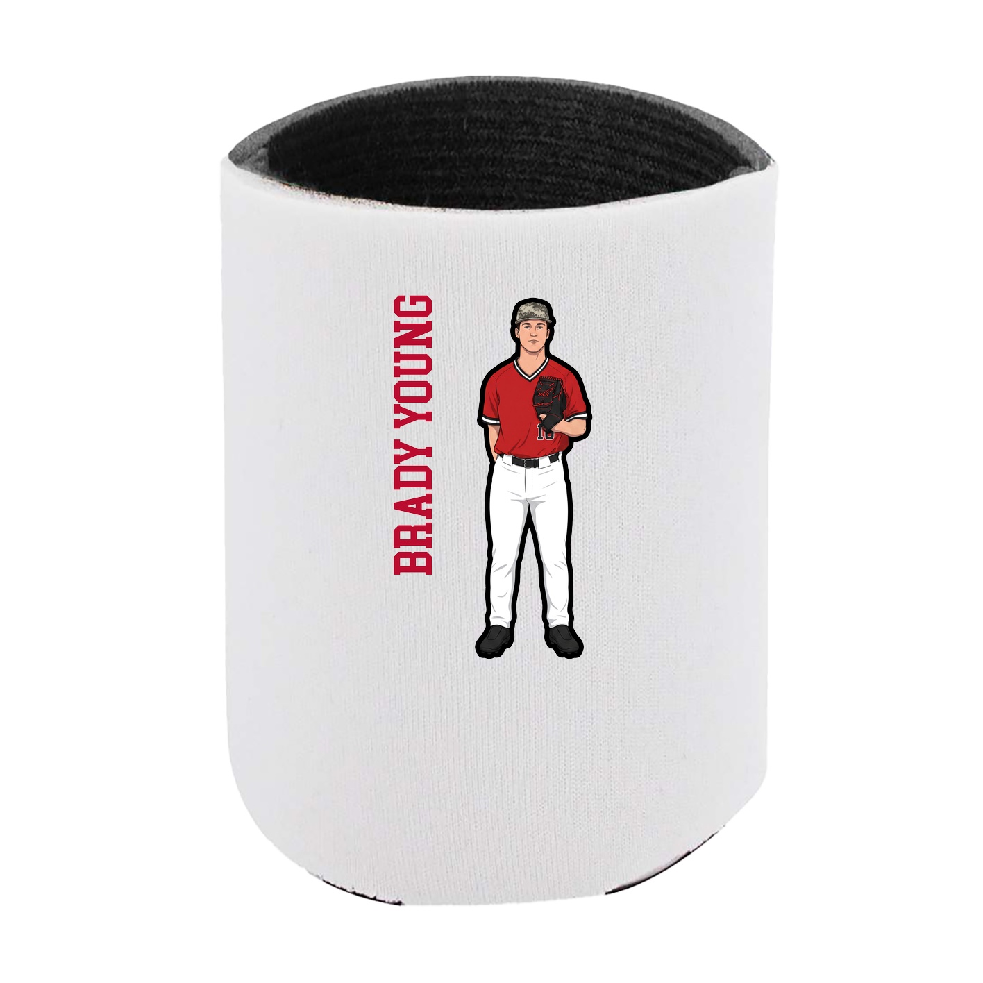 Can Holder — Name Vertical in White