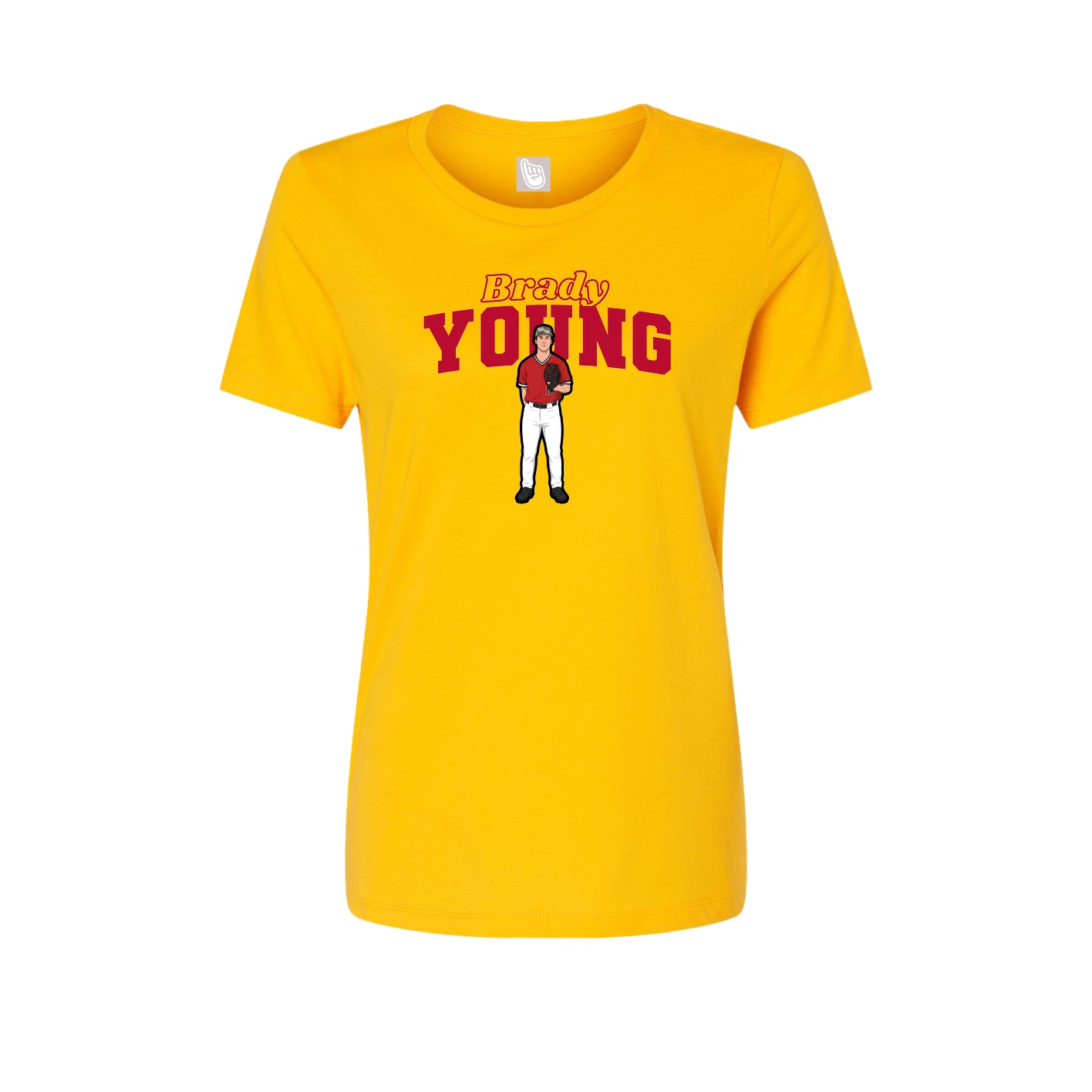 Womens Tee — Name Arch in Gold