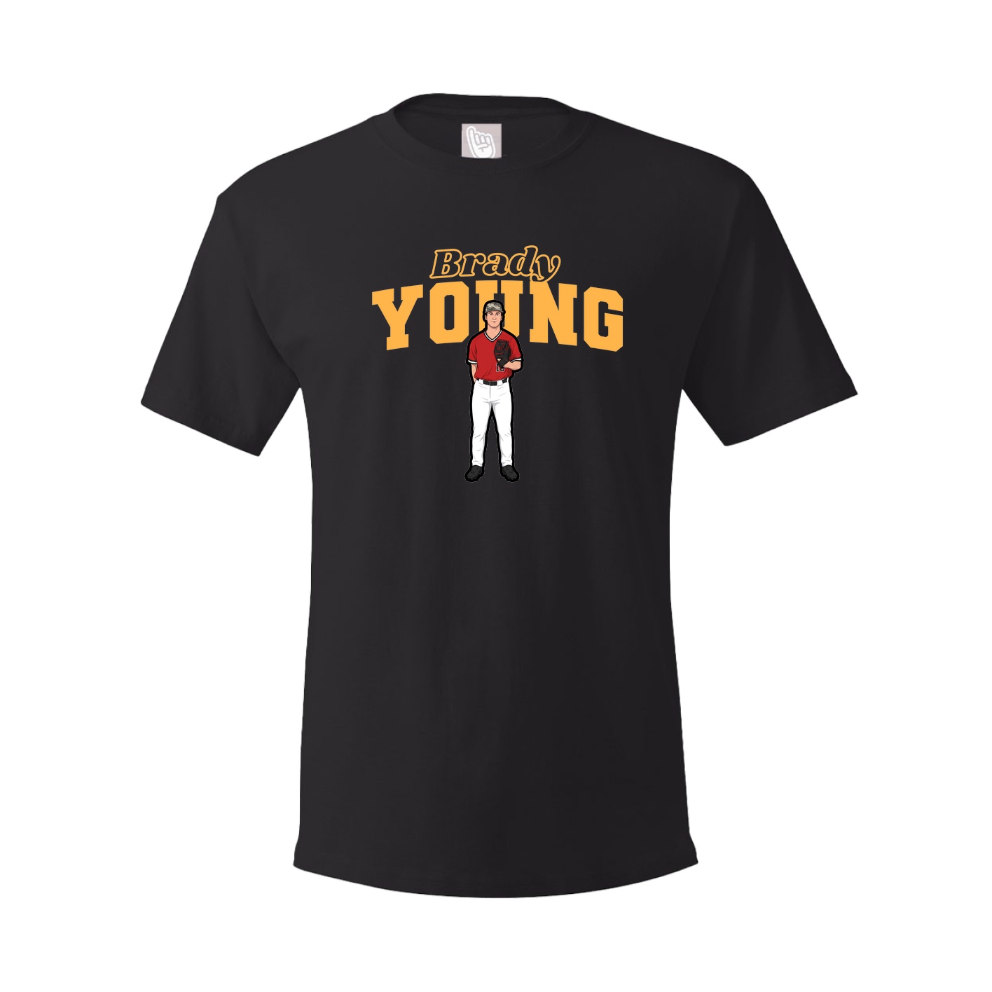 Youth Tee — Name Arch in Black
