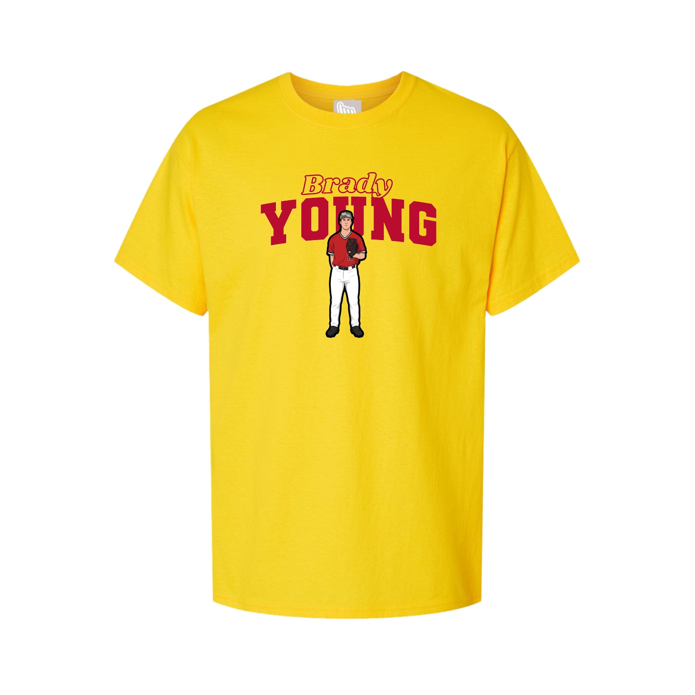Youth Tee — Name Arch in Gold