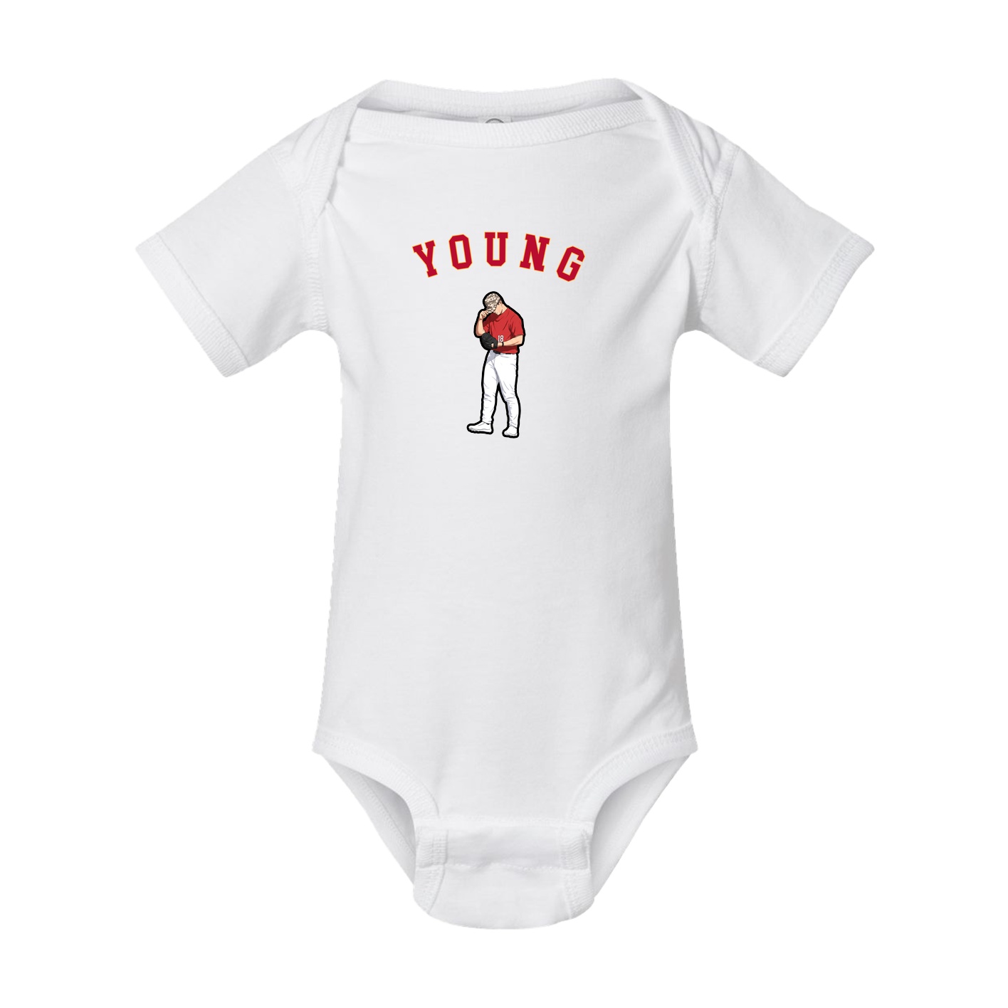 Baby Onesie — Shirsey Arch in White