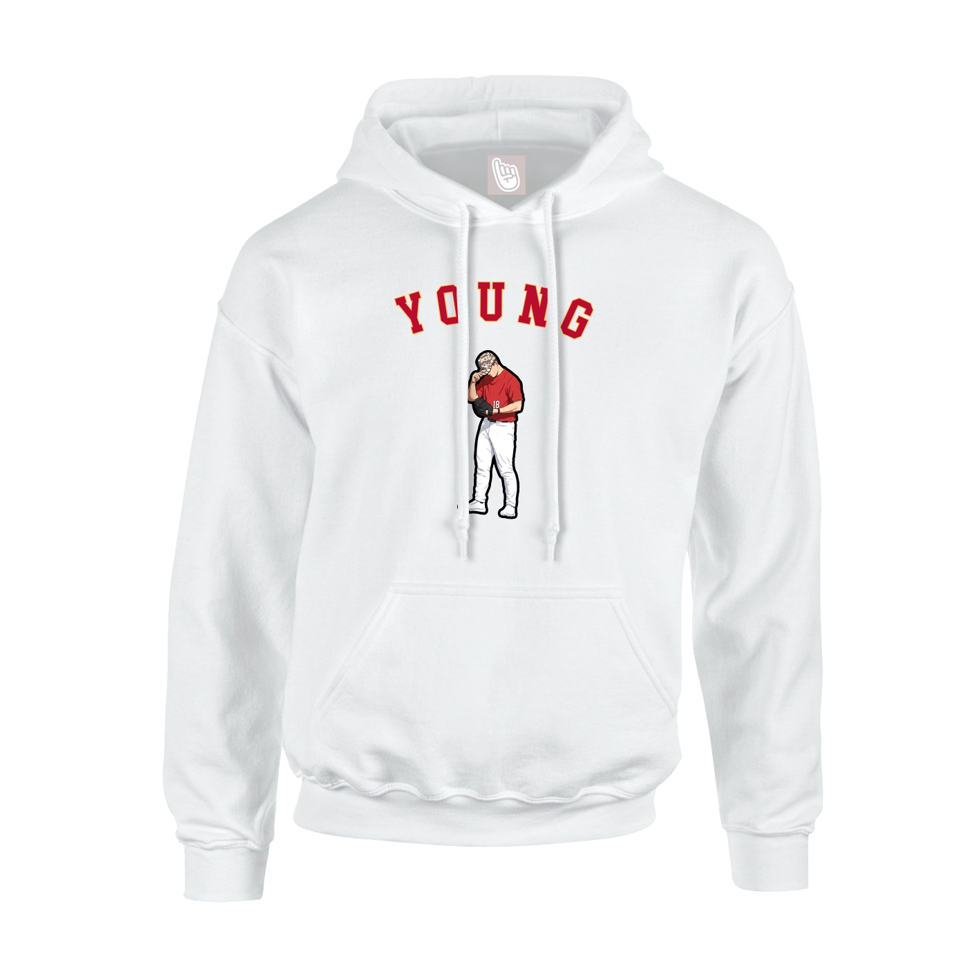 Hoodie — Shirsey Arch in White