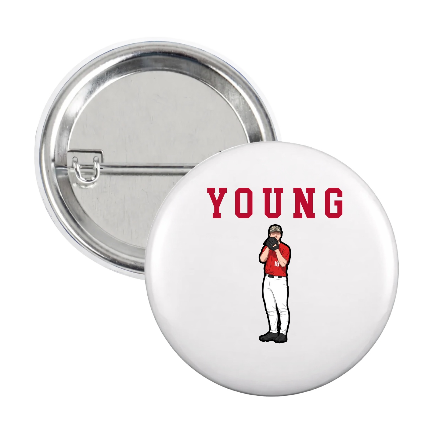 Game Day Button — Shirsey in White