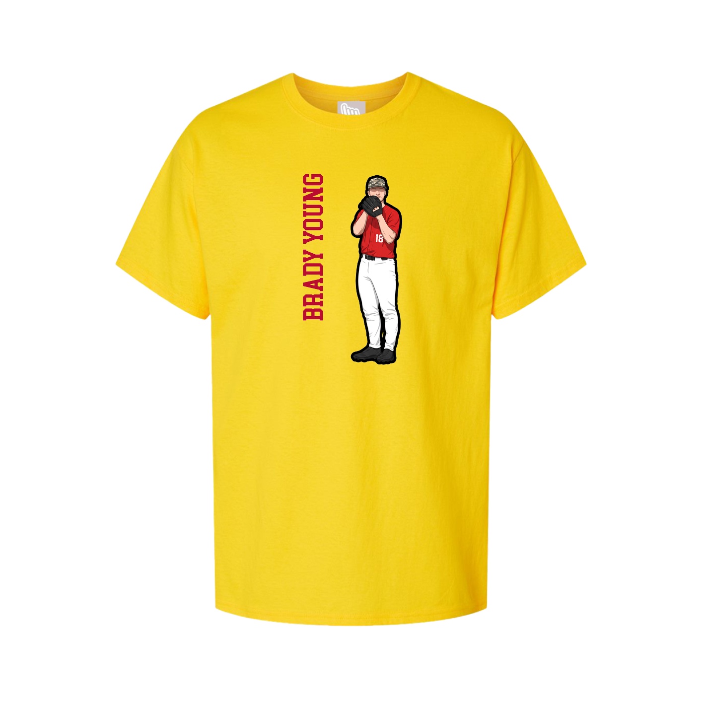 Tee — Name Vertical in Gold