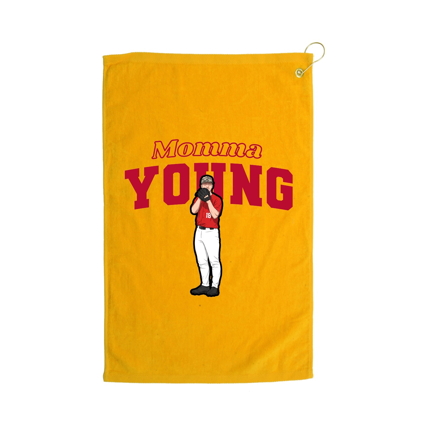 Golf Towel — Mothers Day Block in Gold