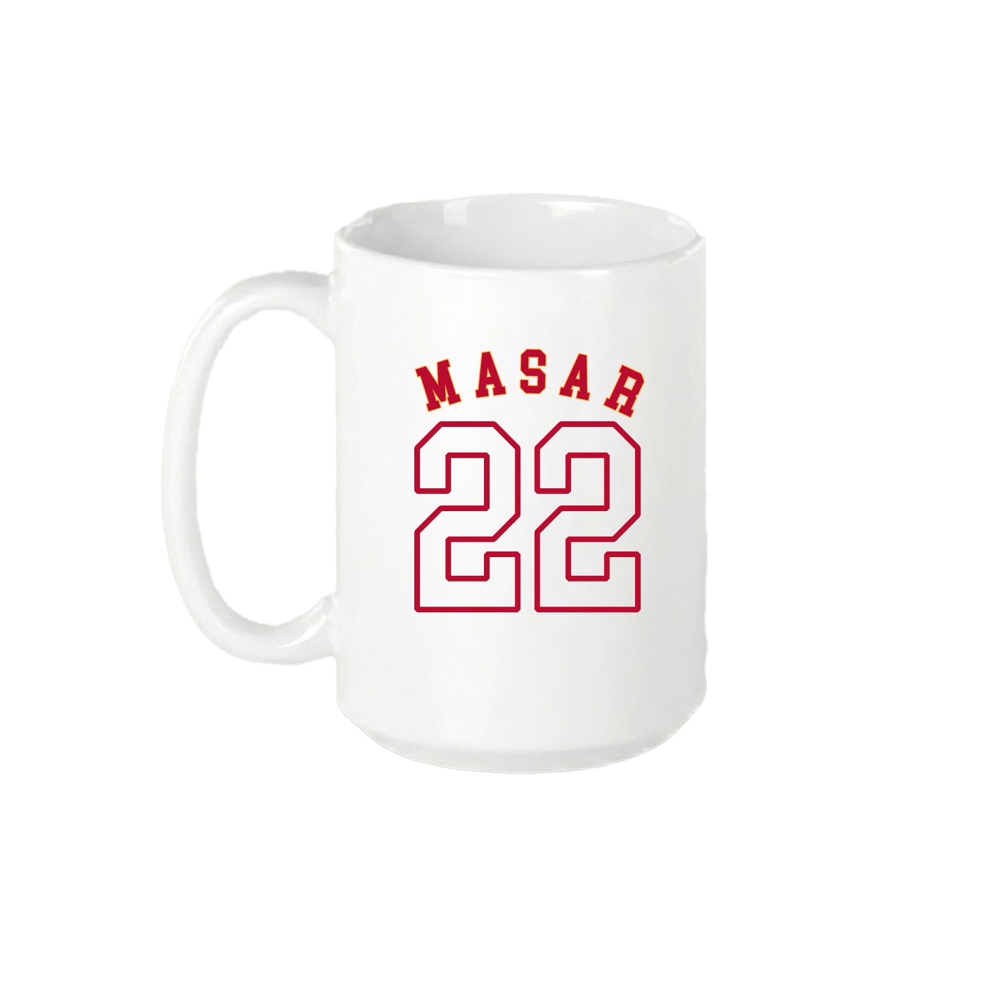 15oz Coffee Mug — Shirsey Arch in White