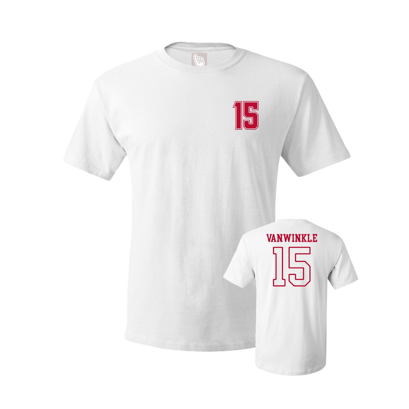Youth Tee — Chest Back in White