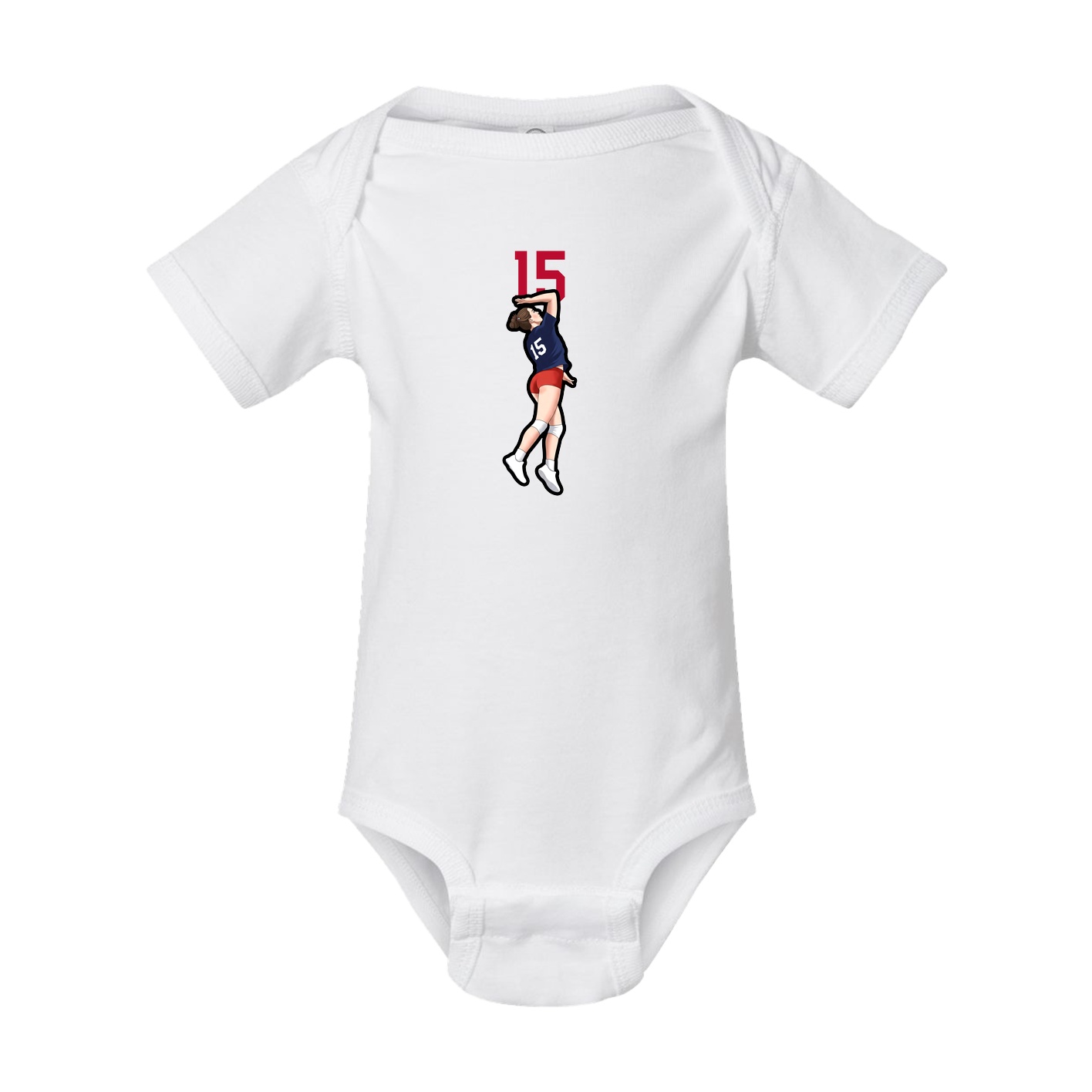 Baby Onesie — Number Top in White