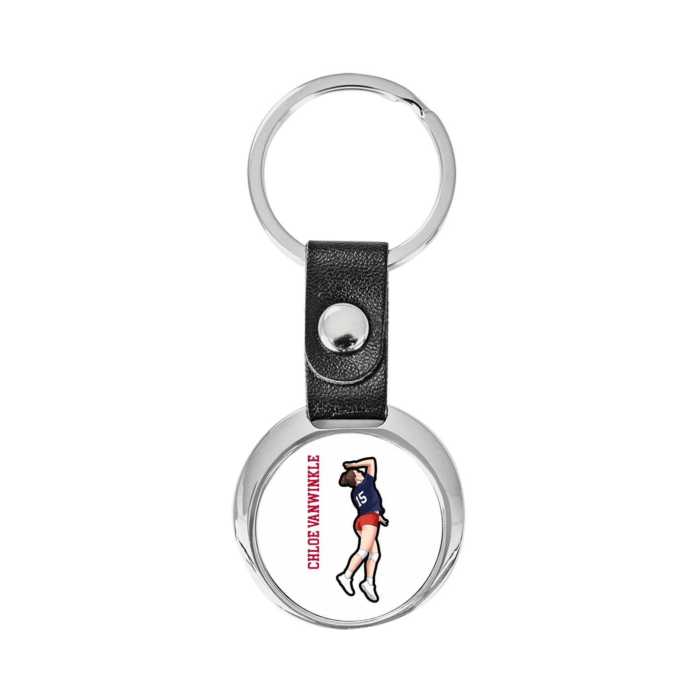Key Chain — Name Vertical in Classic