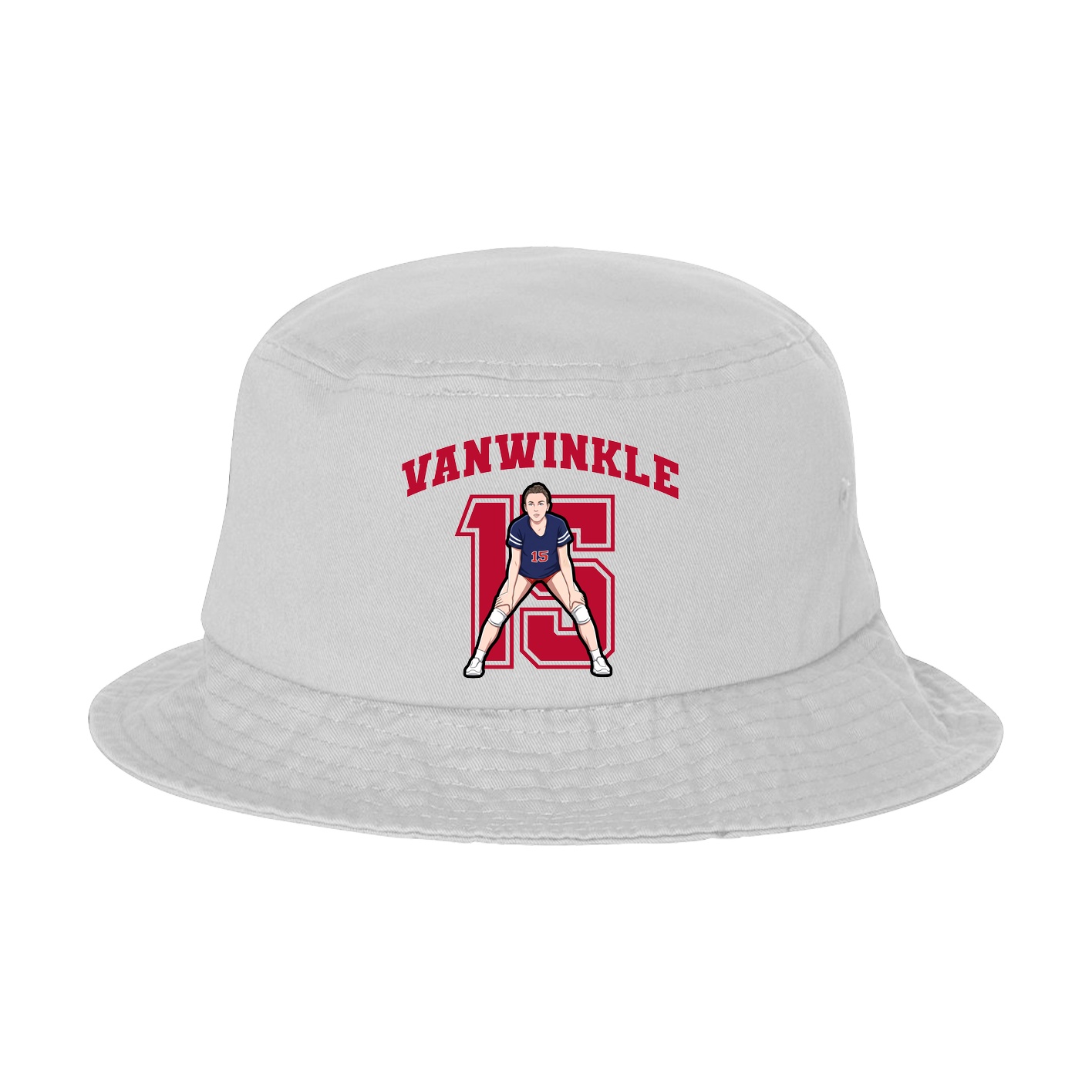 Bucket Cap — Number in White