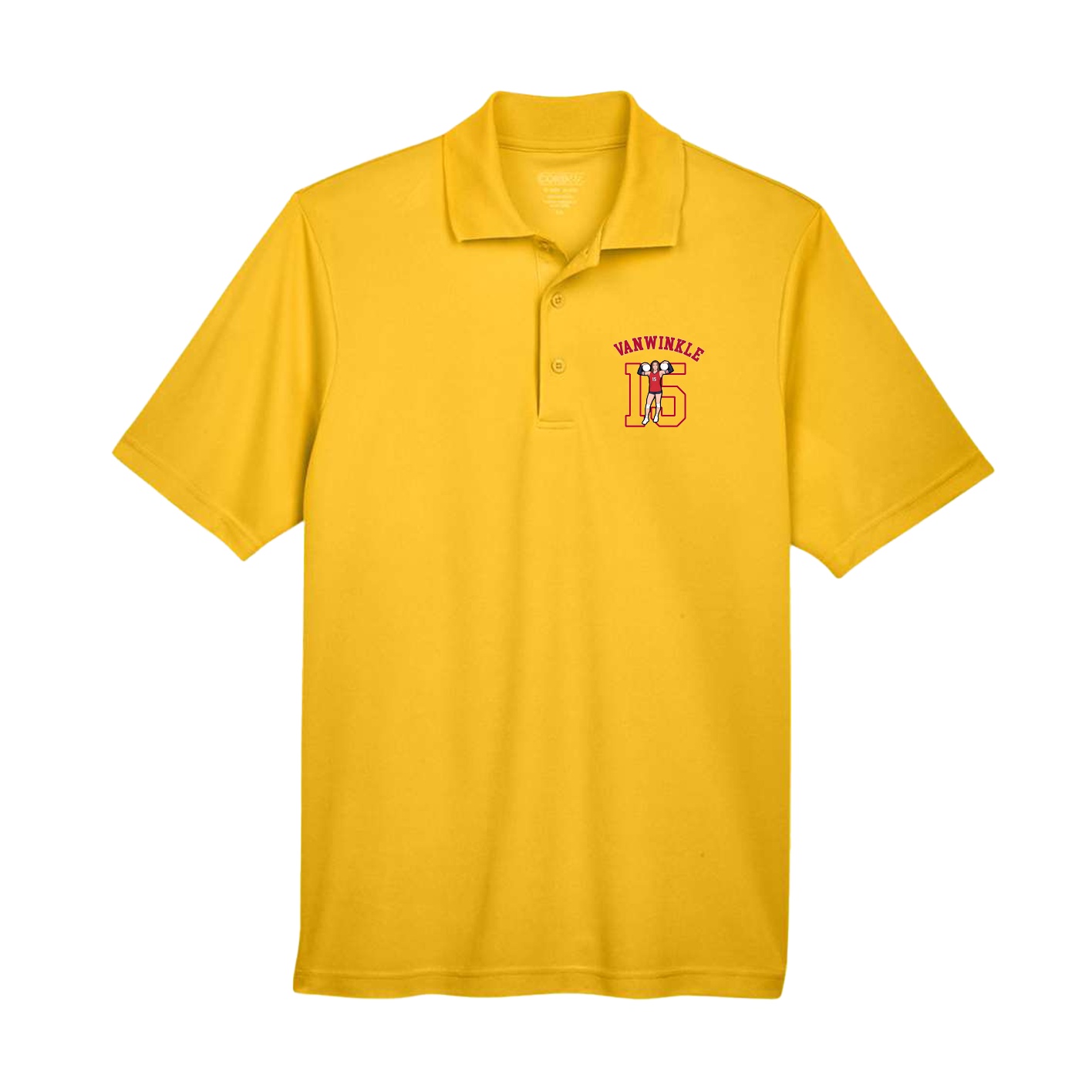 Performance Polo — Shirsey Arch in Gold