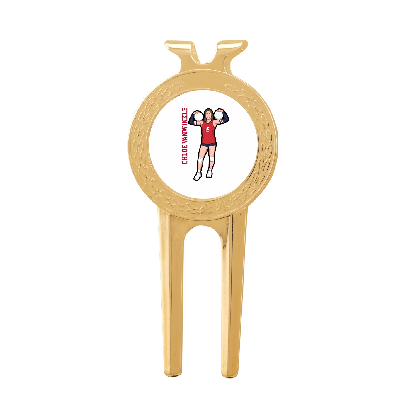 Divot Tool with Ball Marker — Name Vertical in Classic